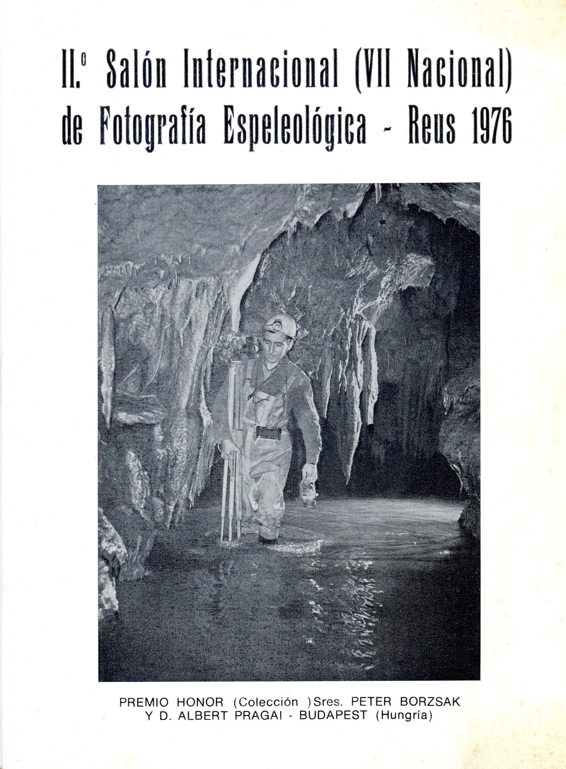 II.º Salón Internacional (VII Nacional) de Fotografía Espeleológica - Reus 1976 - Portada
