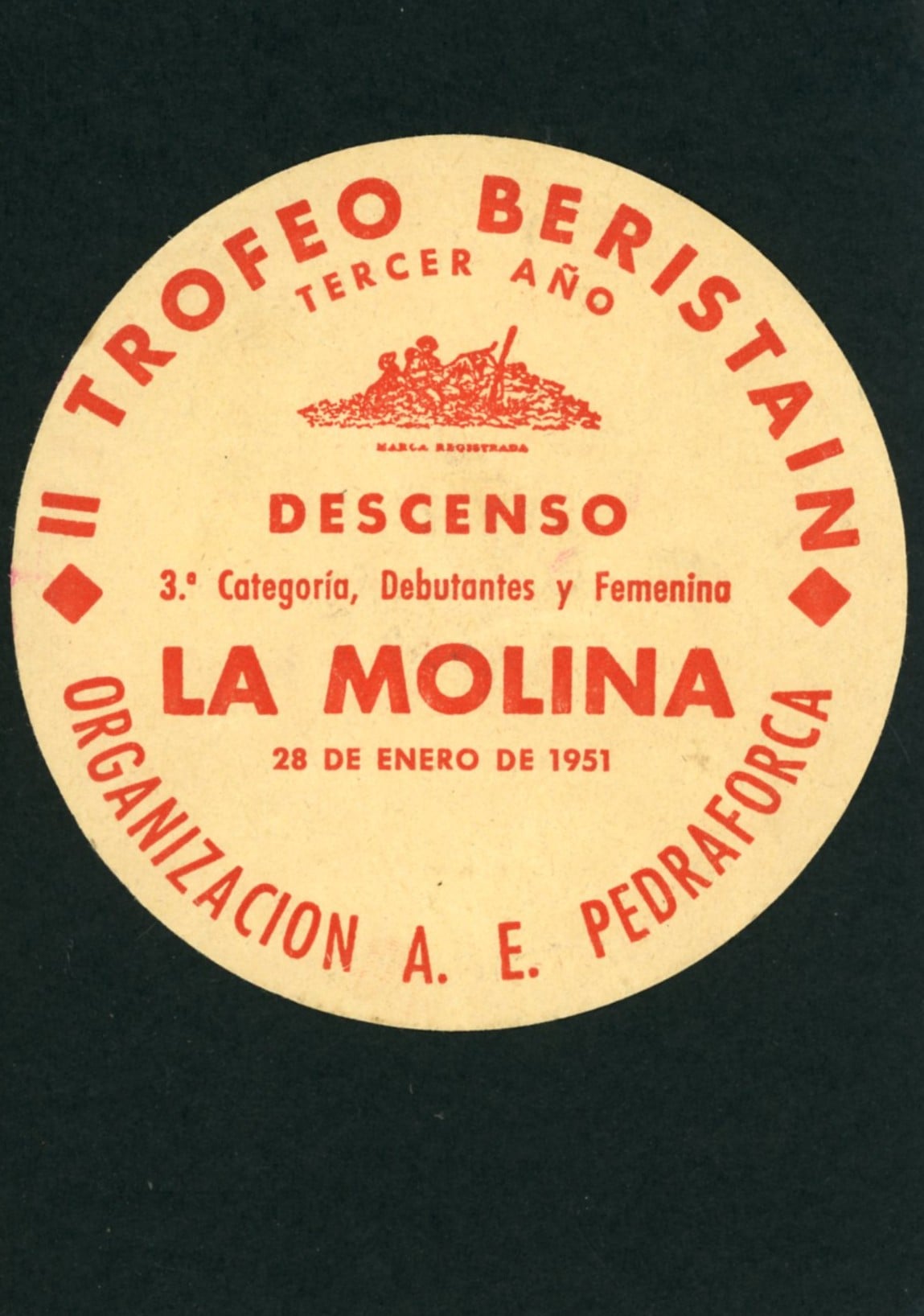 II Trofeo Beristain : La Molina : 28 de enero de 1951 - Portada