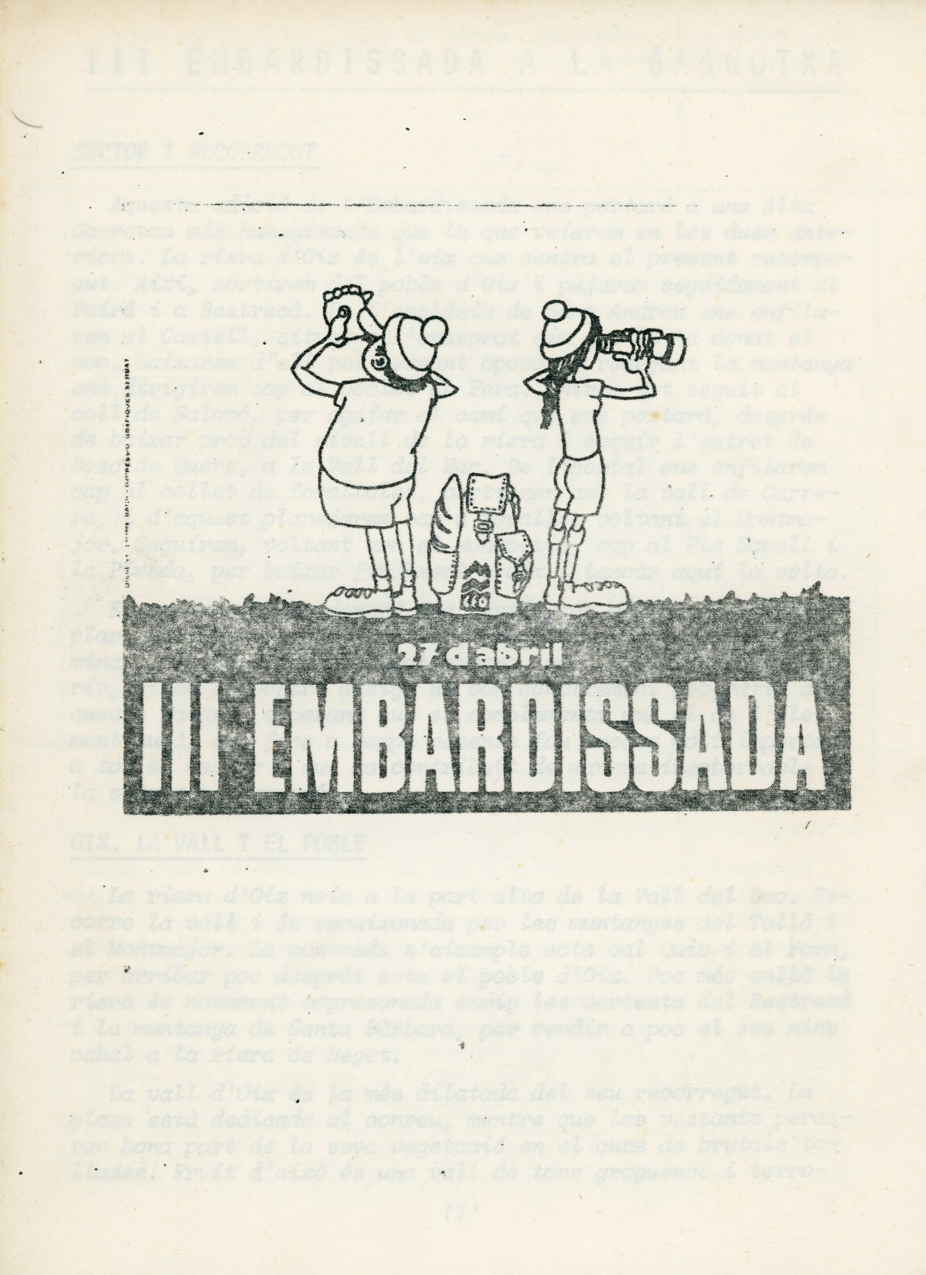 III Embardissada : 27 d'abril - Portada