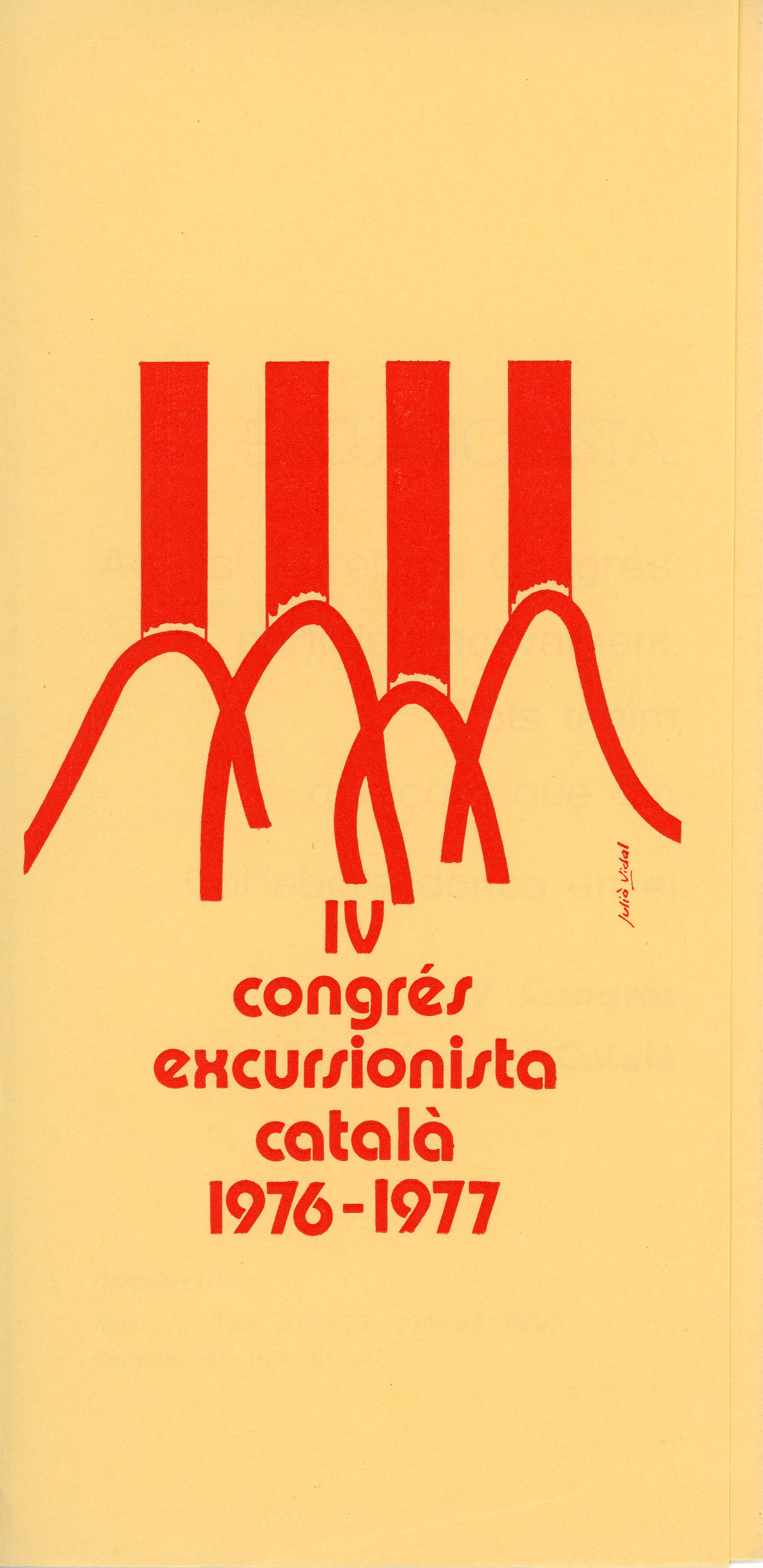 IV congrés excursionista català 1976-1977 - Portada