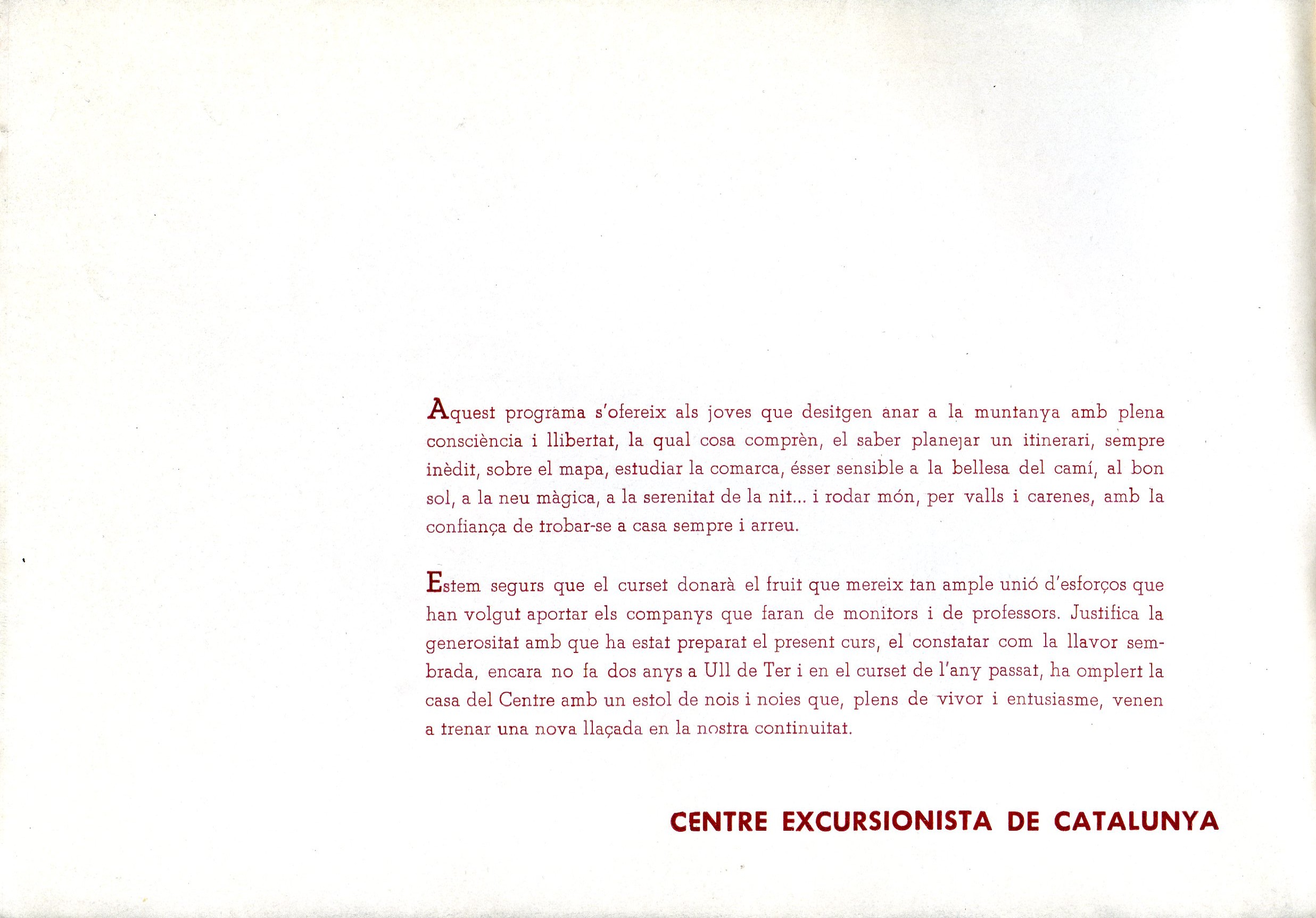 Curs pràctic d'iniciació a muntanya per a nois i noies 1961 - 1962 - Miniatura 2