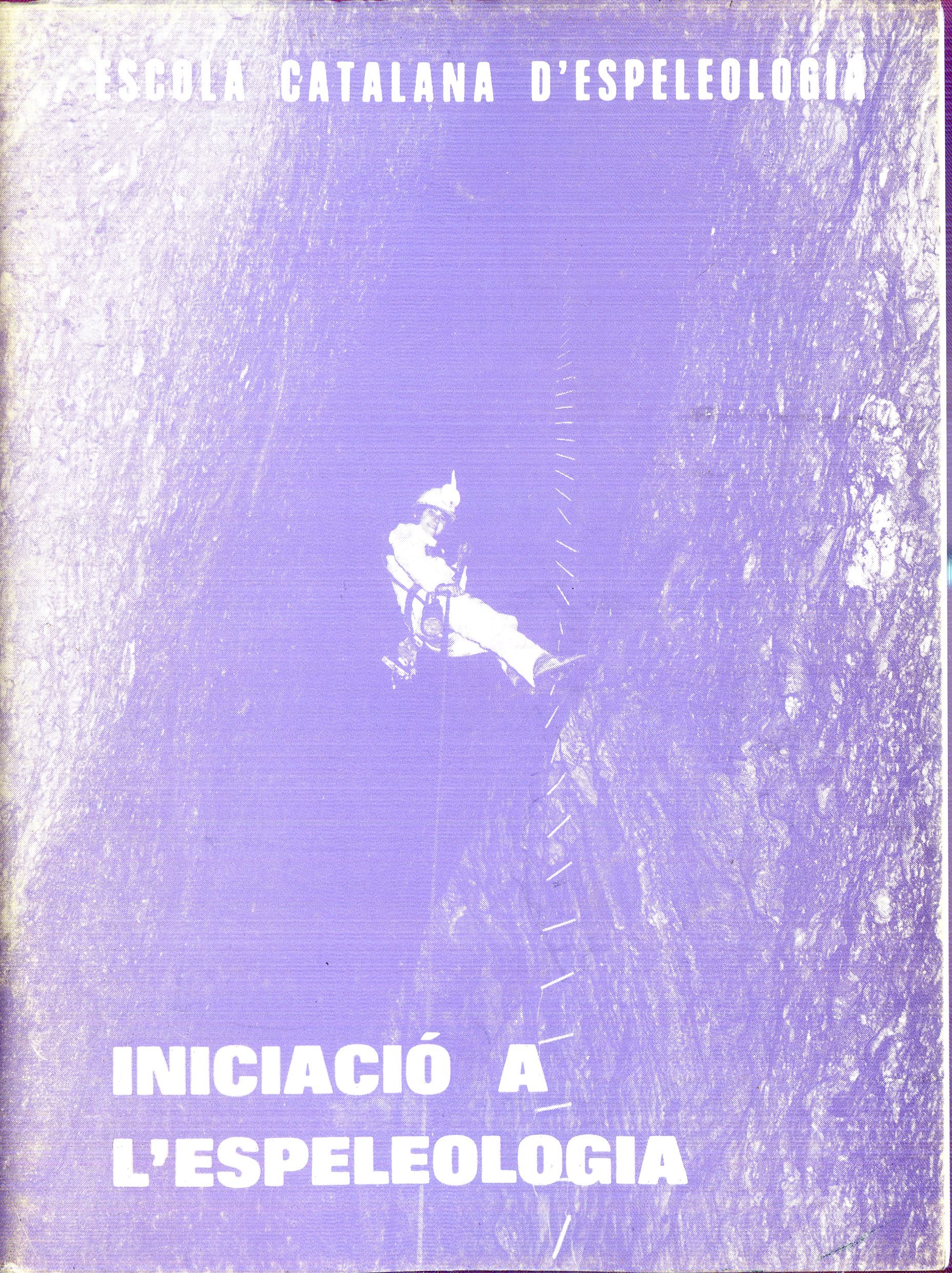 Iniciació a l'Espeologia - Portada