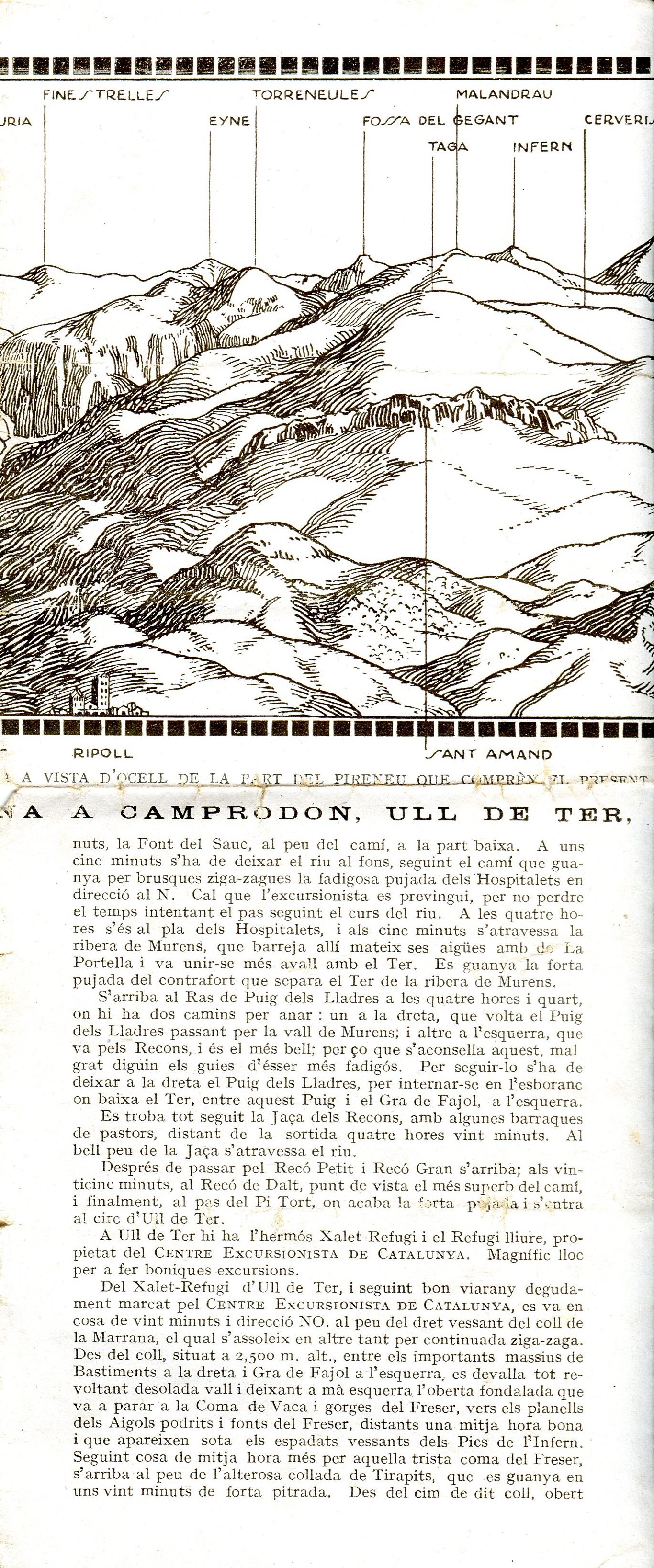 Itinerari de Barcelona a Camprodón, Ull de Ter, Nuria, Queralps, Ribes i Ripoll - Miniatura 4