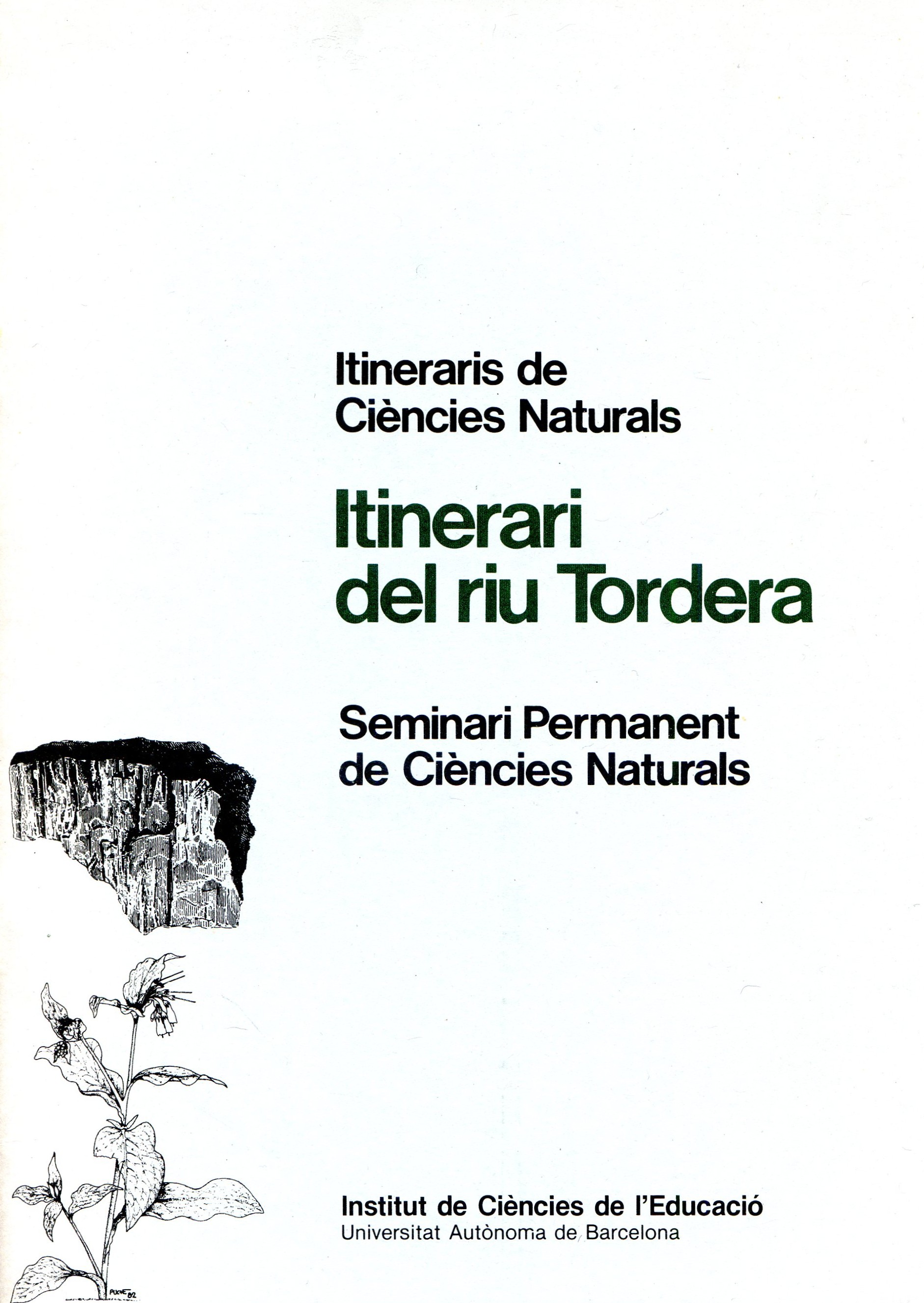 Itinerari del riu Tordera : Itineraris de Ciències Naturals : Seminari Permanent de Ciències Naturals - Portada