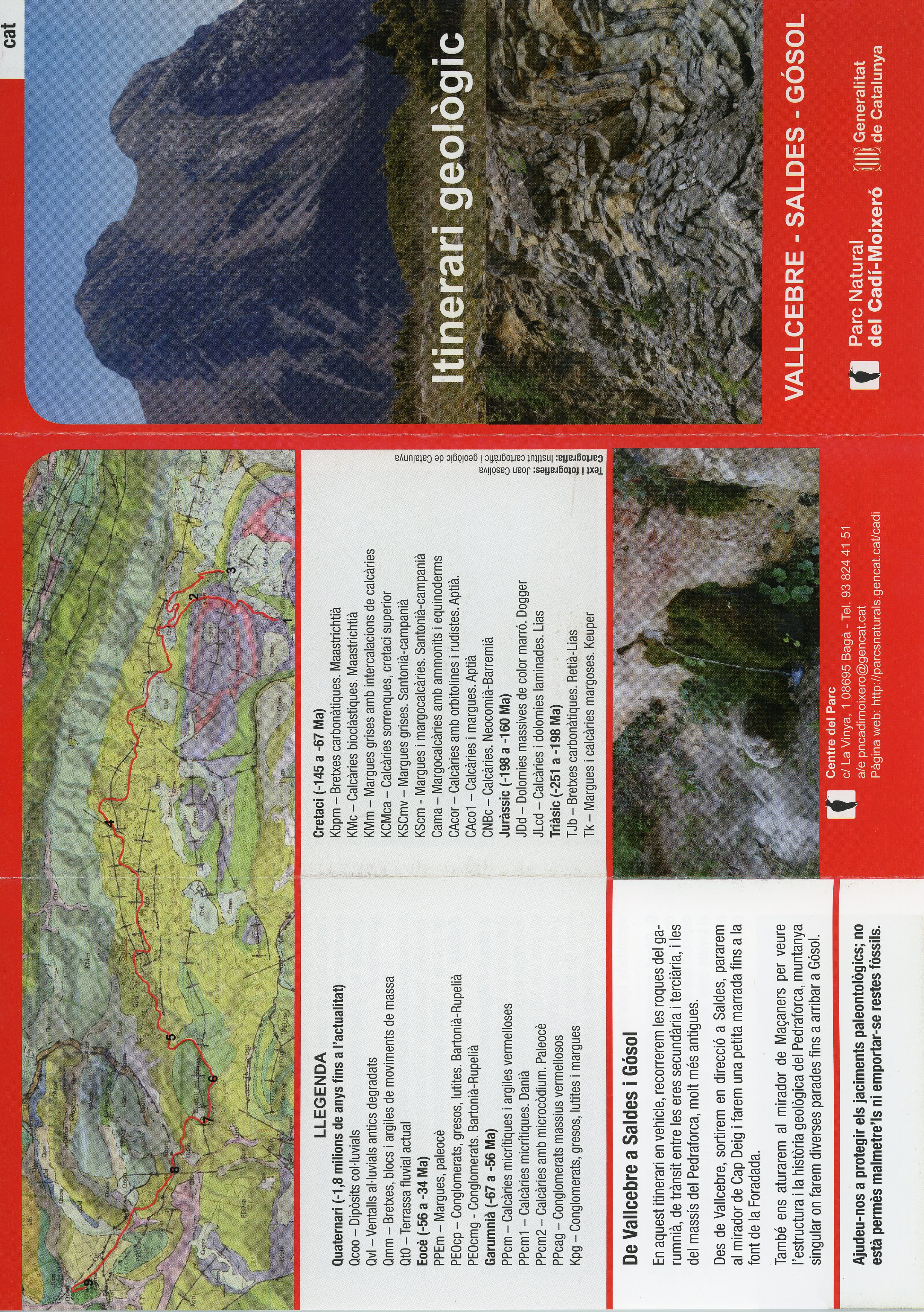 Itinerari geològic : Vallcebre - Saldes - Gósol - Portada