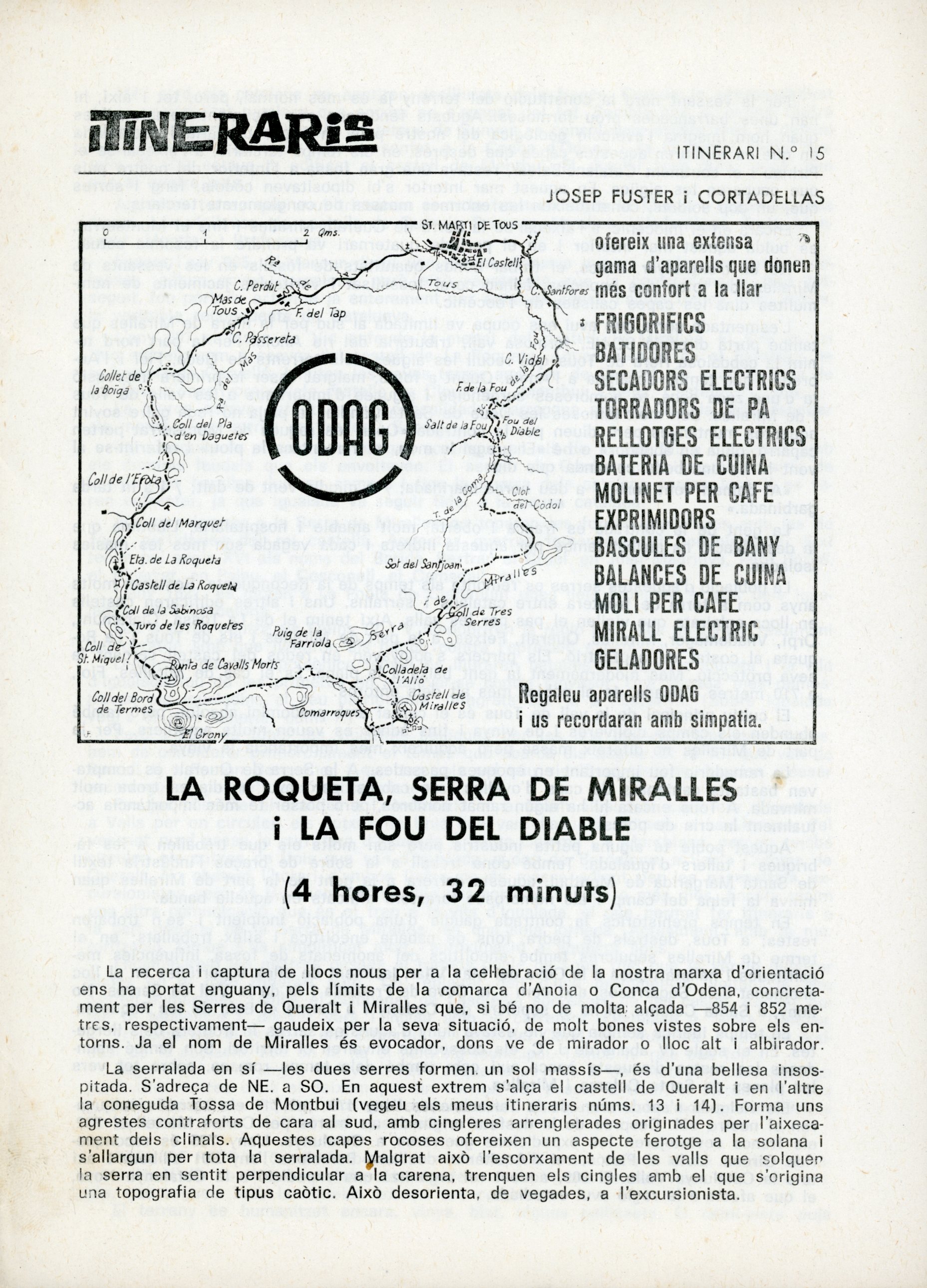 Itineraris : La Roqueta, serra de Miralles i la Fou del Diable (4 hores, 32 minuts) - Portada