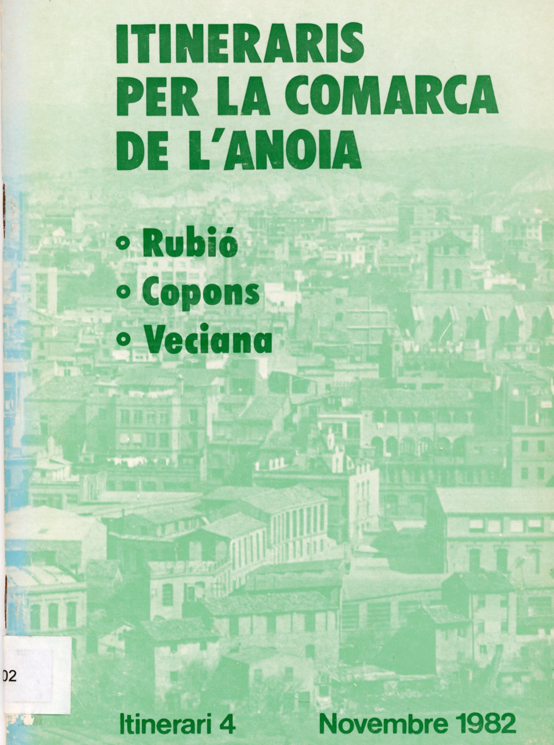 Iteneraris per la comarca de l'Anoia - Portada