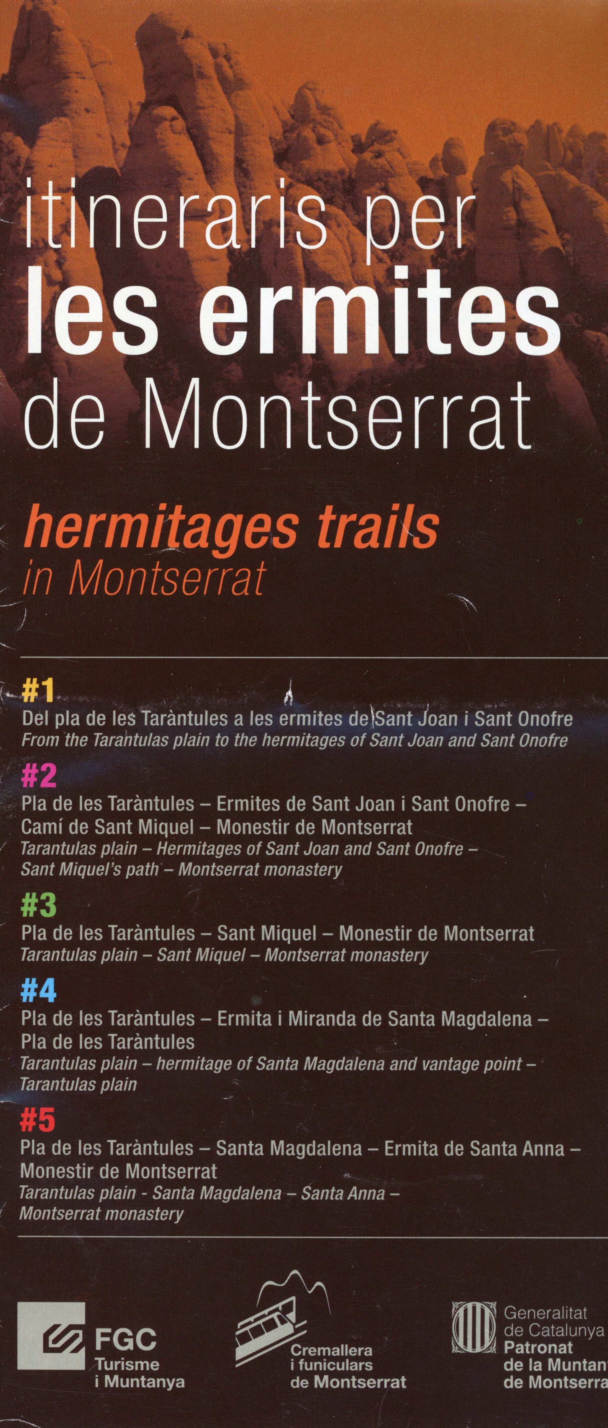 Itineraris per les ermites de Montserrat - Portada