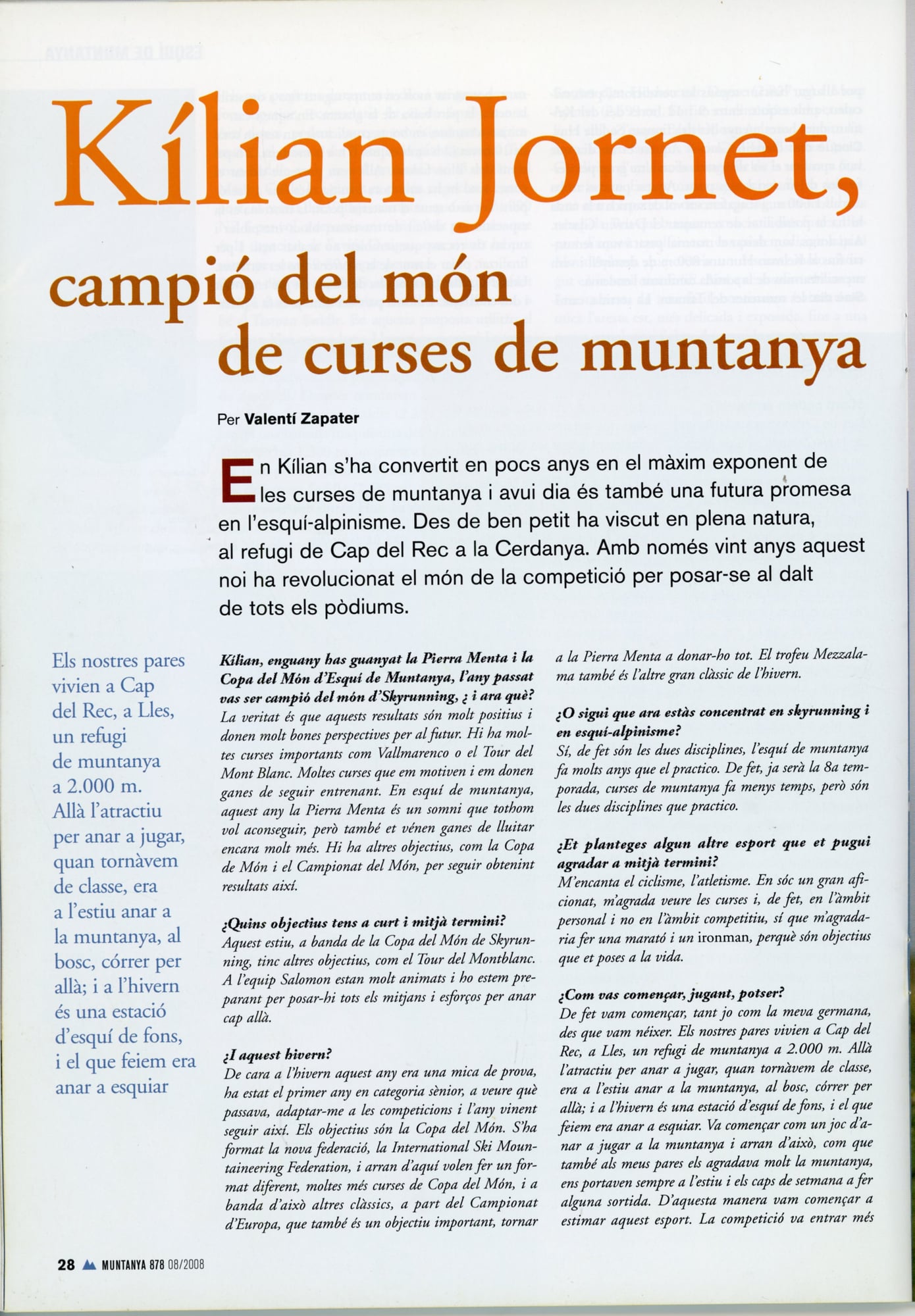 Kílian Jornet campió del món de curses de muntanya - Miniatura 3