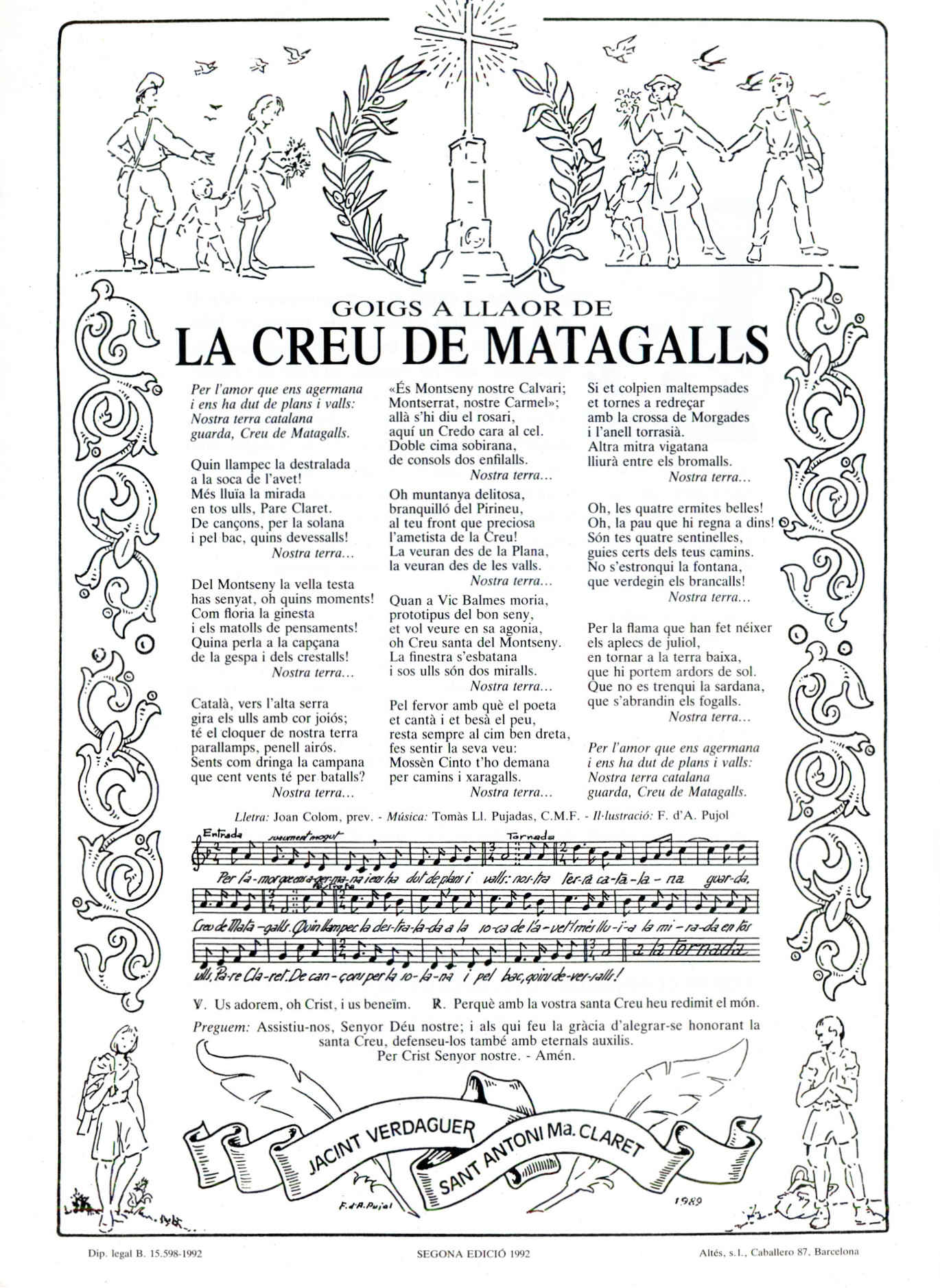 Goigs a llaor de La Creu de Matagalls - Portada