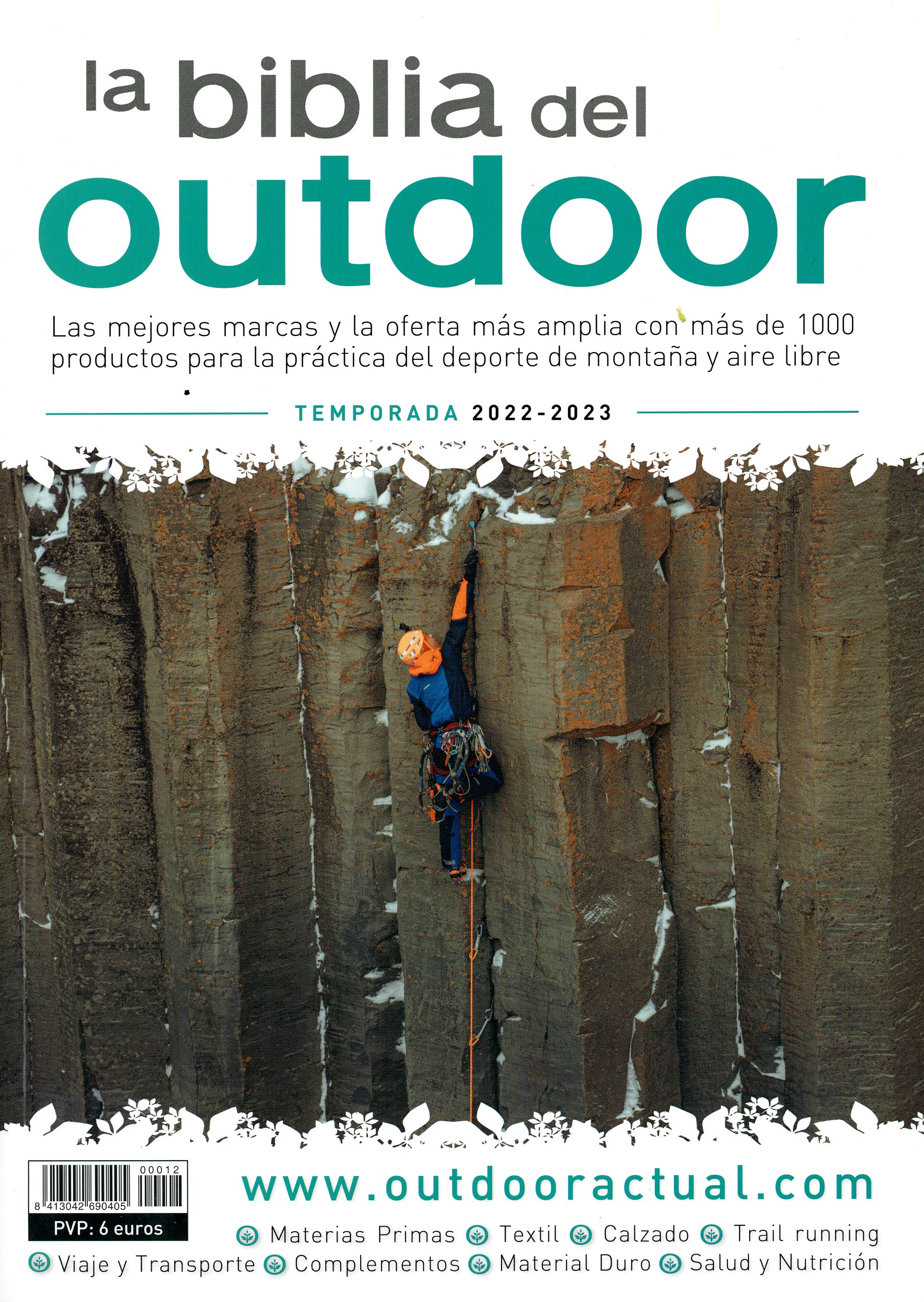 biblia del outdoor, La : Las mejores marcas y la oferta más amplia con mas de 1000 productosn para la práctica del deporte de montaña y aire libre - Portada