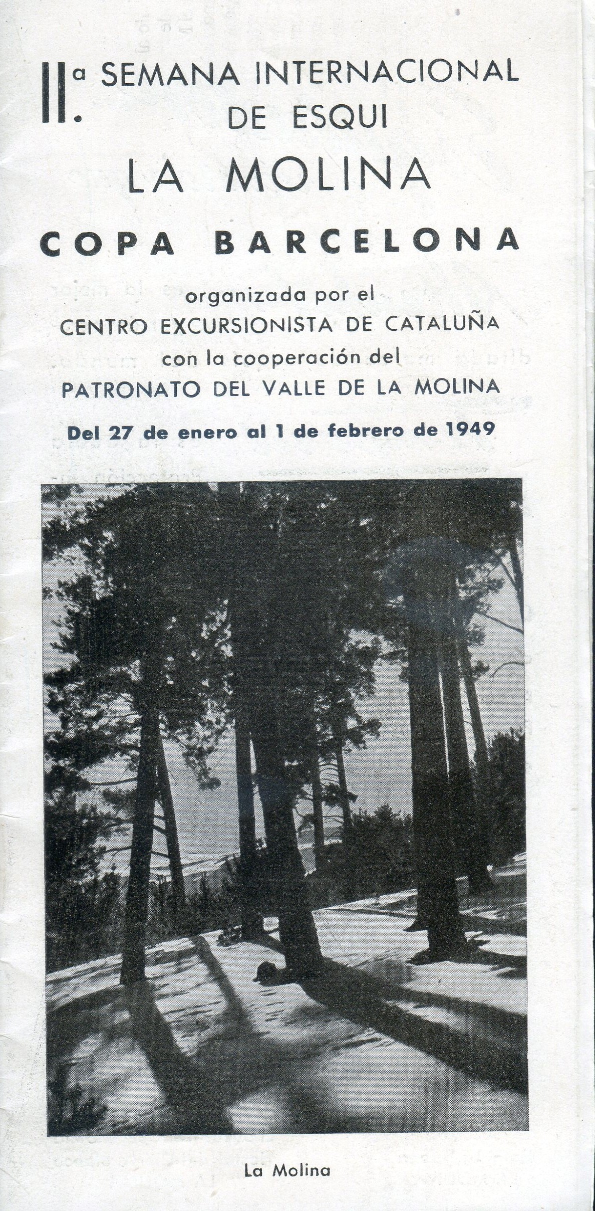 IIª Semana Internacional de Esquí la Molina : Copa Barcelona - Portada
