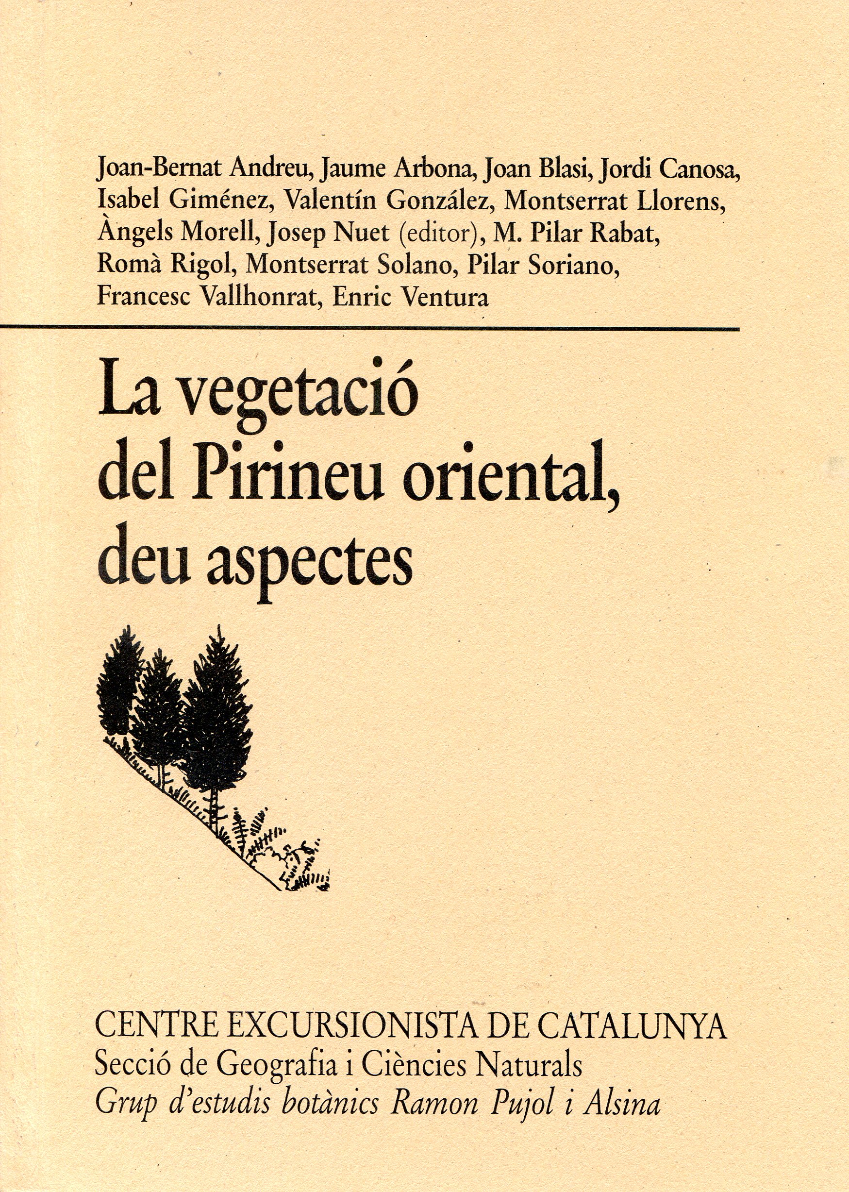 vegetació del Pirineu oriental, La : deu aspectes - Portada