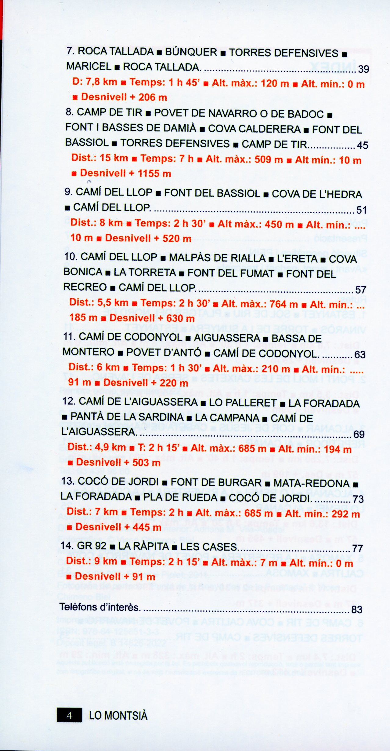 Montsià, Lo : La talaia que mira a la mar : 14 rutes de senderisme - Miniatura 3