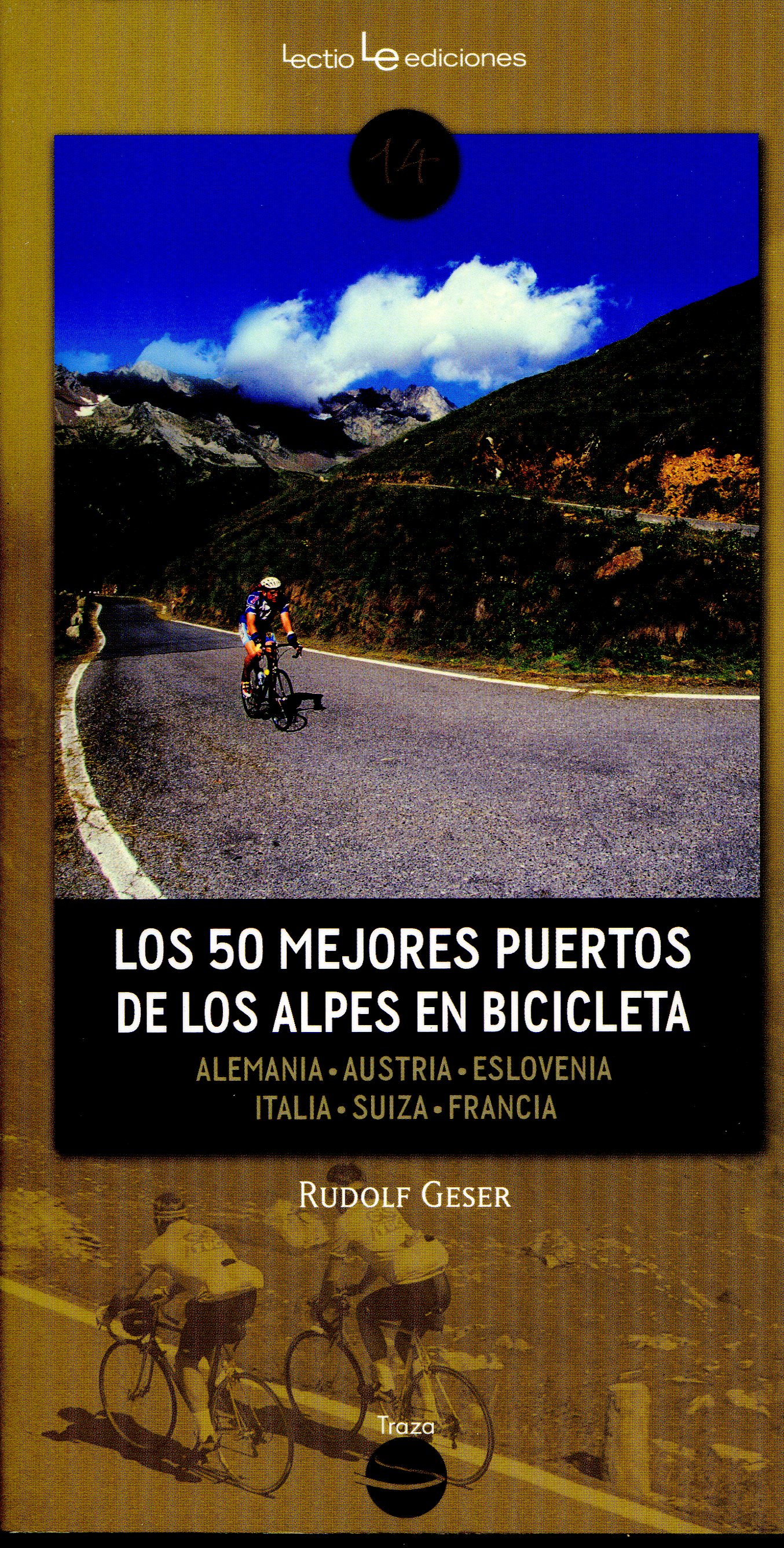 50 mejores puertos de los Alpes en bicicleta, Los - Portada