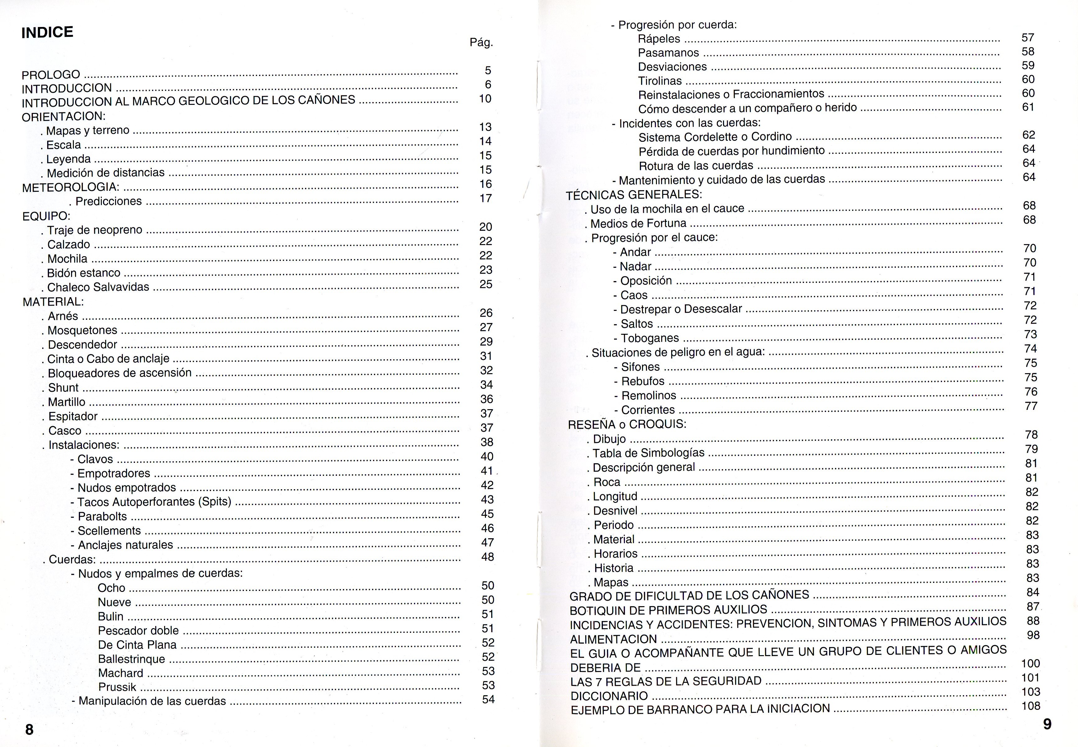 Manual de técnicas de descenso deportivo de cañones y barrancos - Miniatura 2