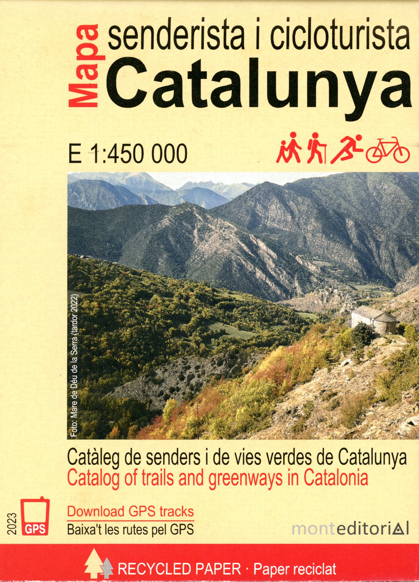 Mapa senderista i cicloturista Catalunya - Portada