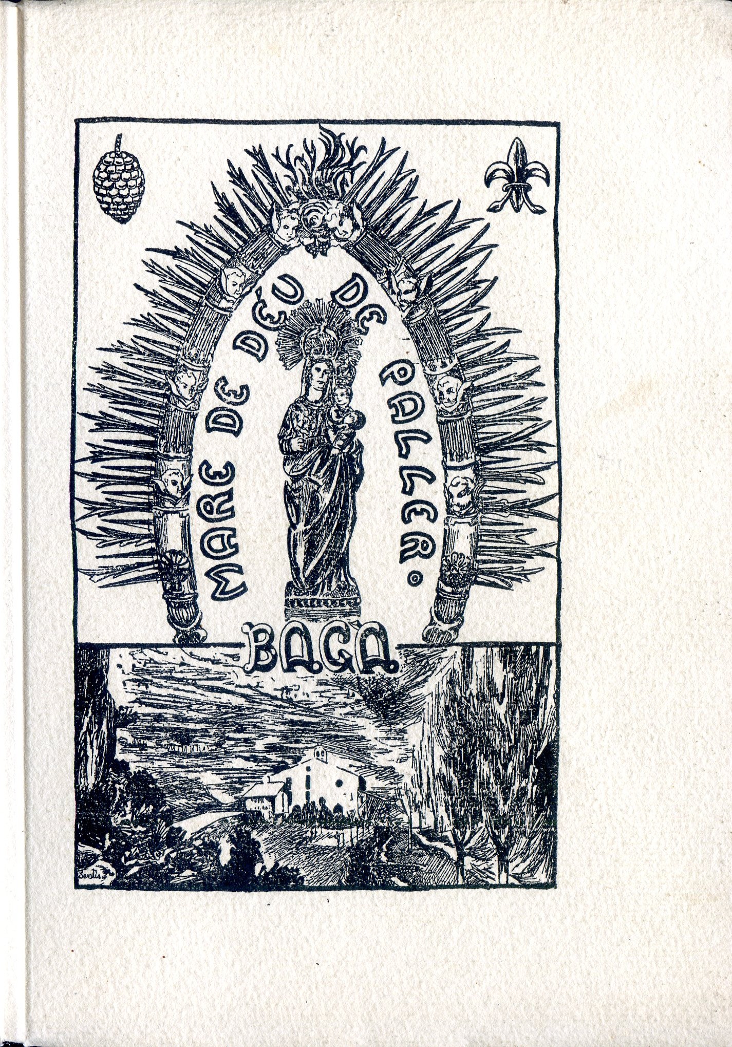 santuari de la Mare de Déu de Paller, El : que es venera a la molt noble vila de Bagà - Portada