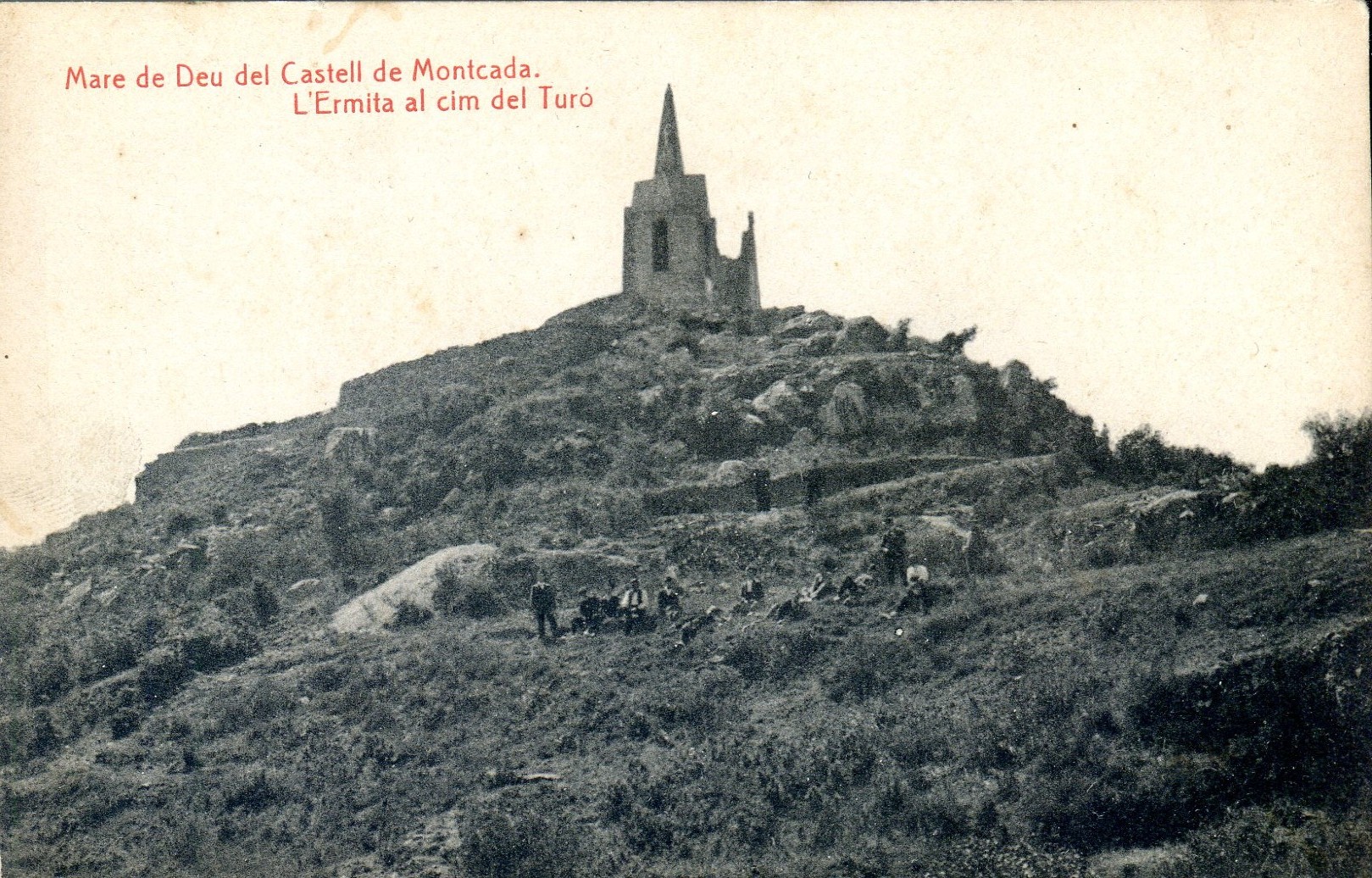Mare de Deu del Castell de Montcada. L'ermita al cim del Turó - Portada