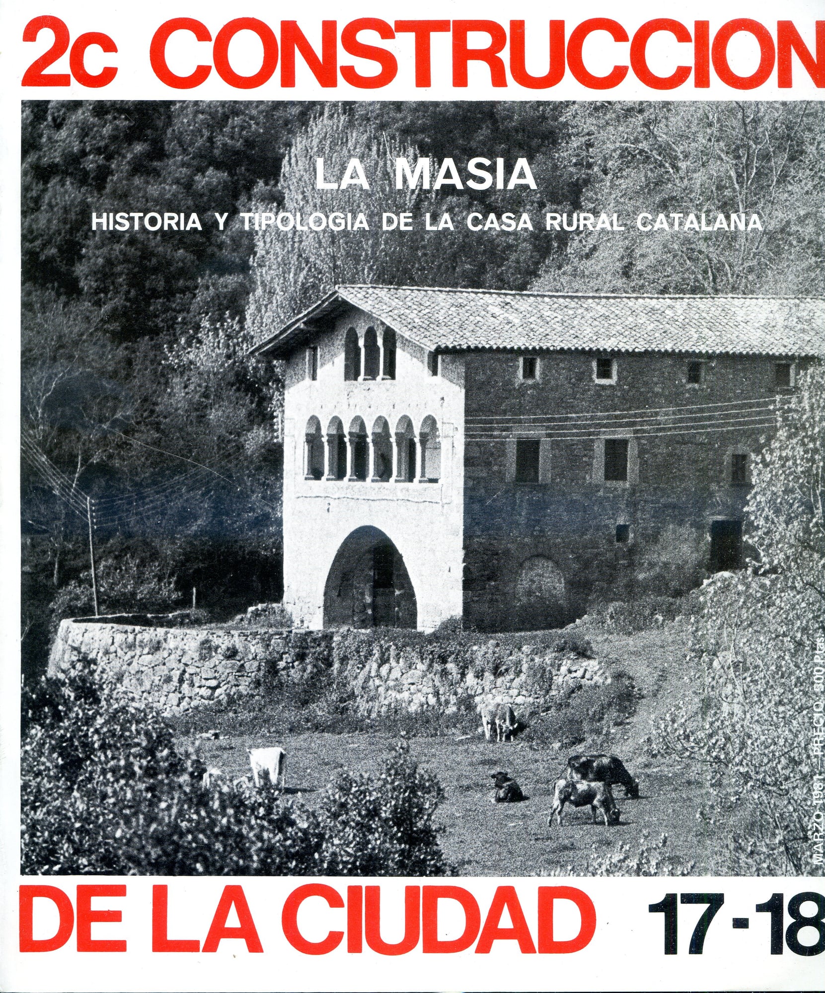 masia, La : Historia y tipologia de la casa rural catalana - Portada