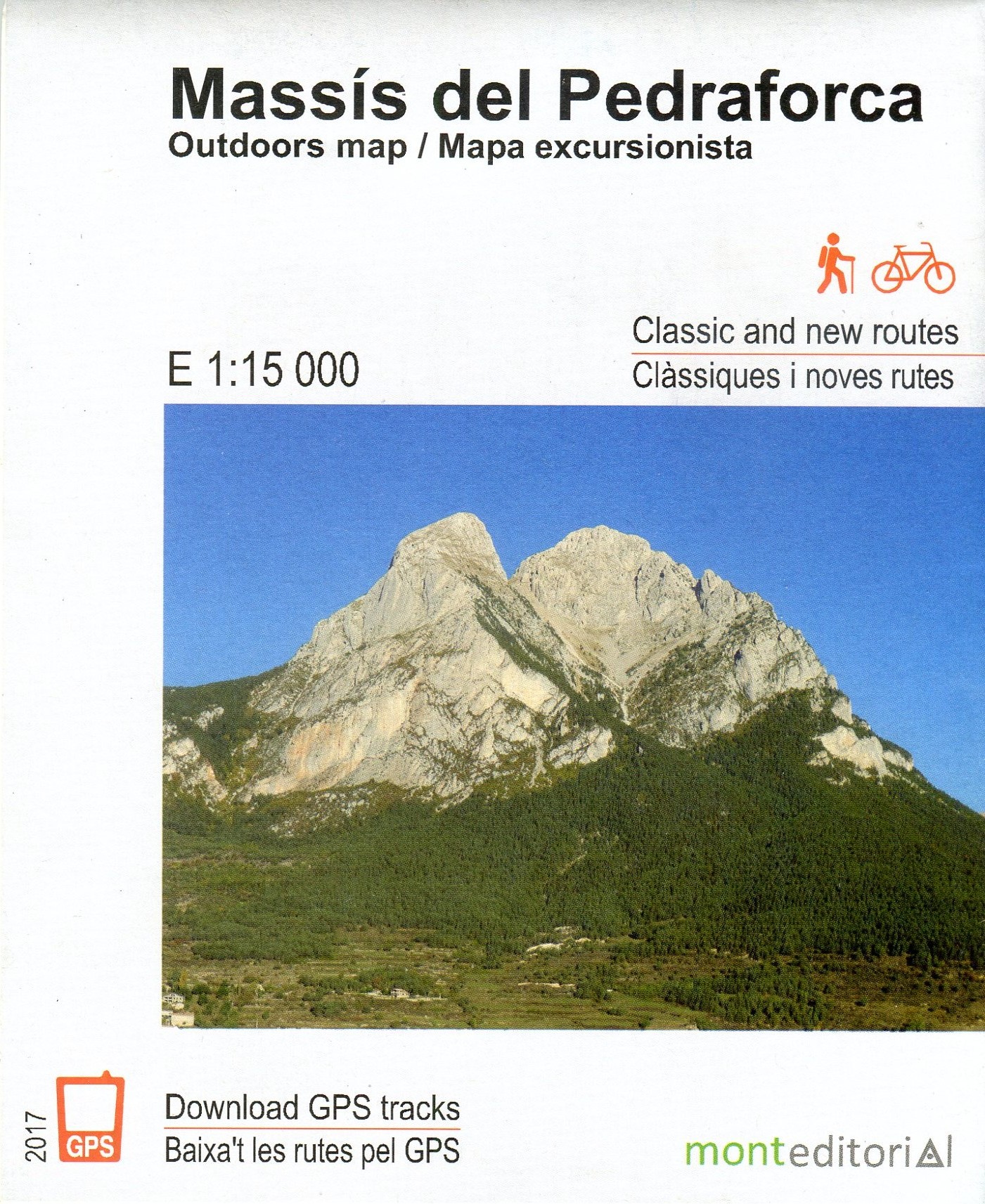 Massís del Pedraforca : Outdoors map / Mapa excursionista : Classic and new routes / Clàssiques i noves rutes - Portada