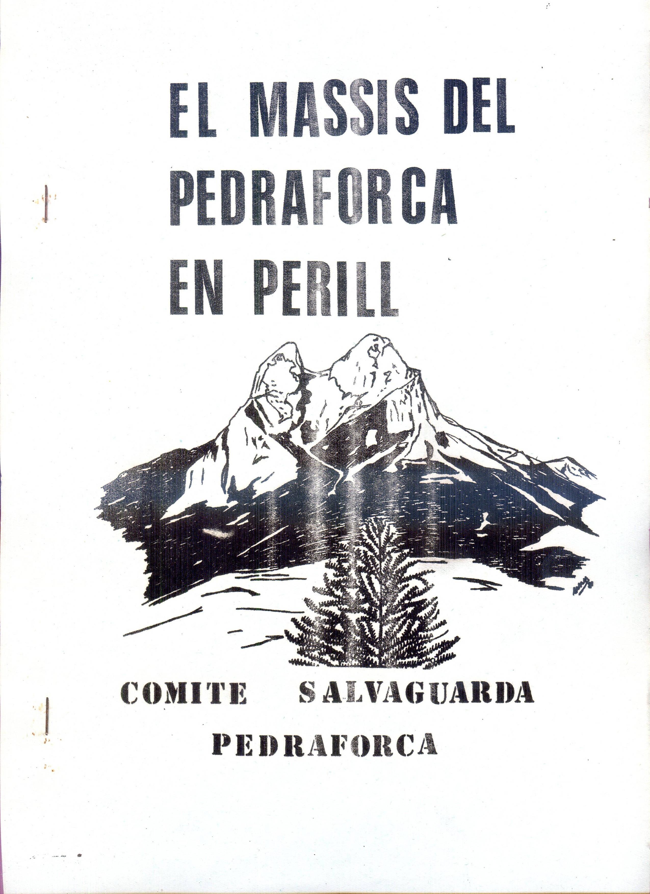 massís del Pedraforca en perill, El - Portada