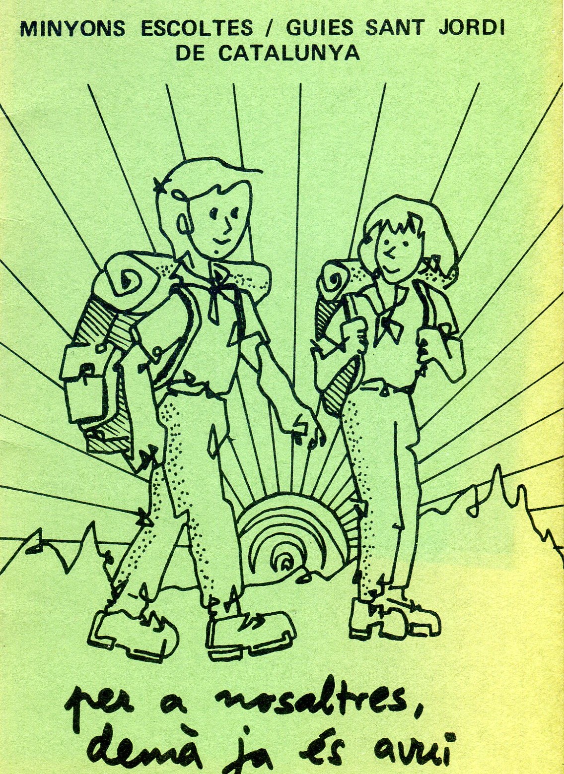 Minyons Escoltes / Guies Sant Jordi de Catalunya : agenda curs 1980-81 - Portada