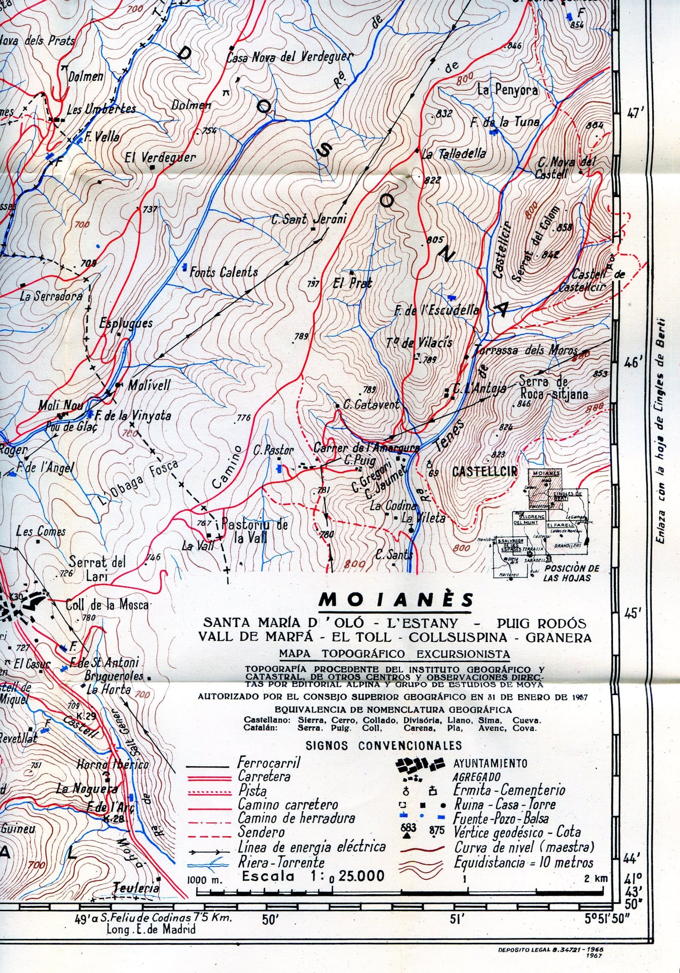 Moianès : Santa Maria d`Oló - L`Estany - Puig Rodors - Vall de Marfà - El Toll - Coll sa Espina - Granera - Miniatura 3