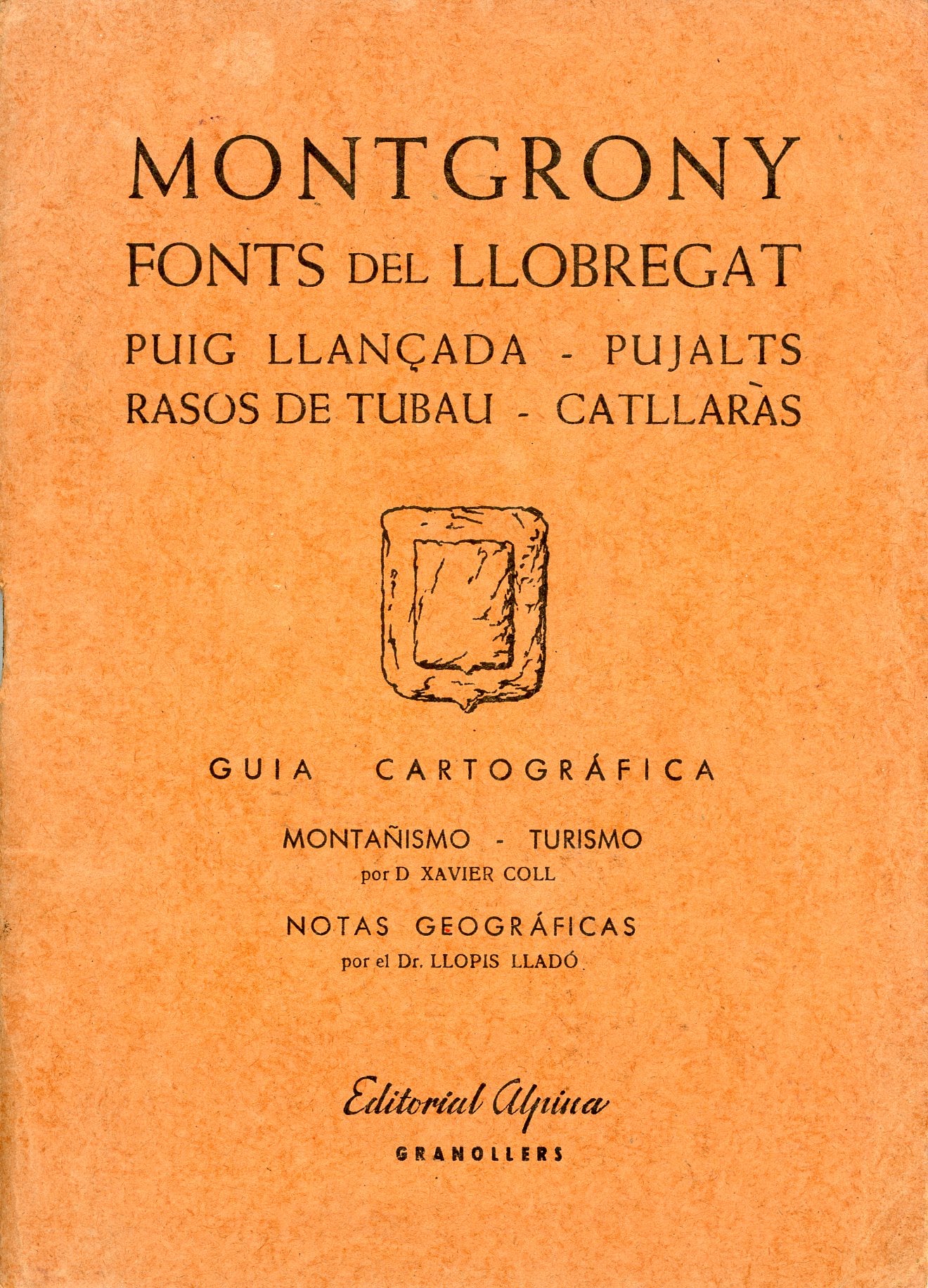 Montgrony : Fonts del Llobregat : Puig Llançada - Pujalts - Rasos de Tubau - Catllaràs - Portada