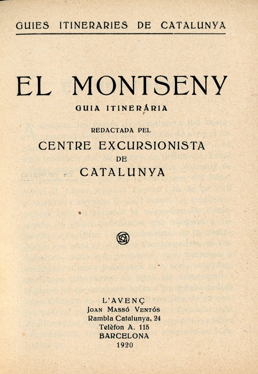 Montseny, El : Guia Itinerària - Miniatura 2