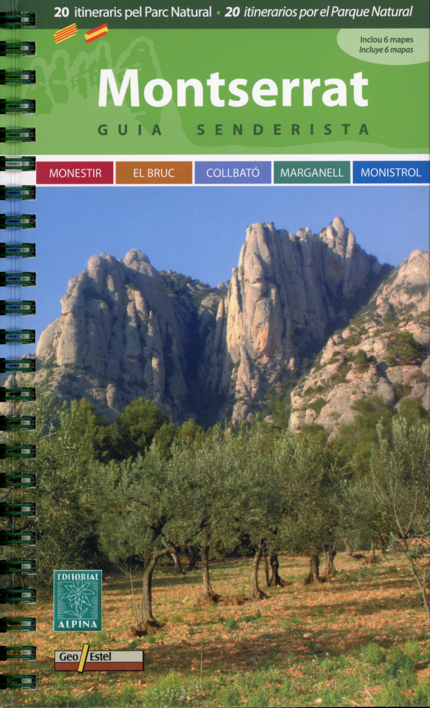 Montserrat : Guia senderista. 20 itineraris pel Parc Natural - Portada