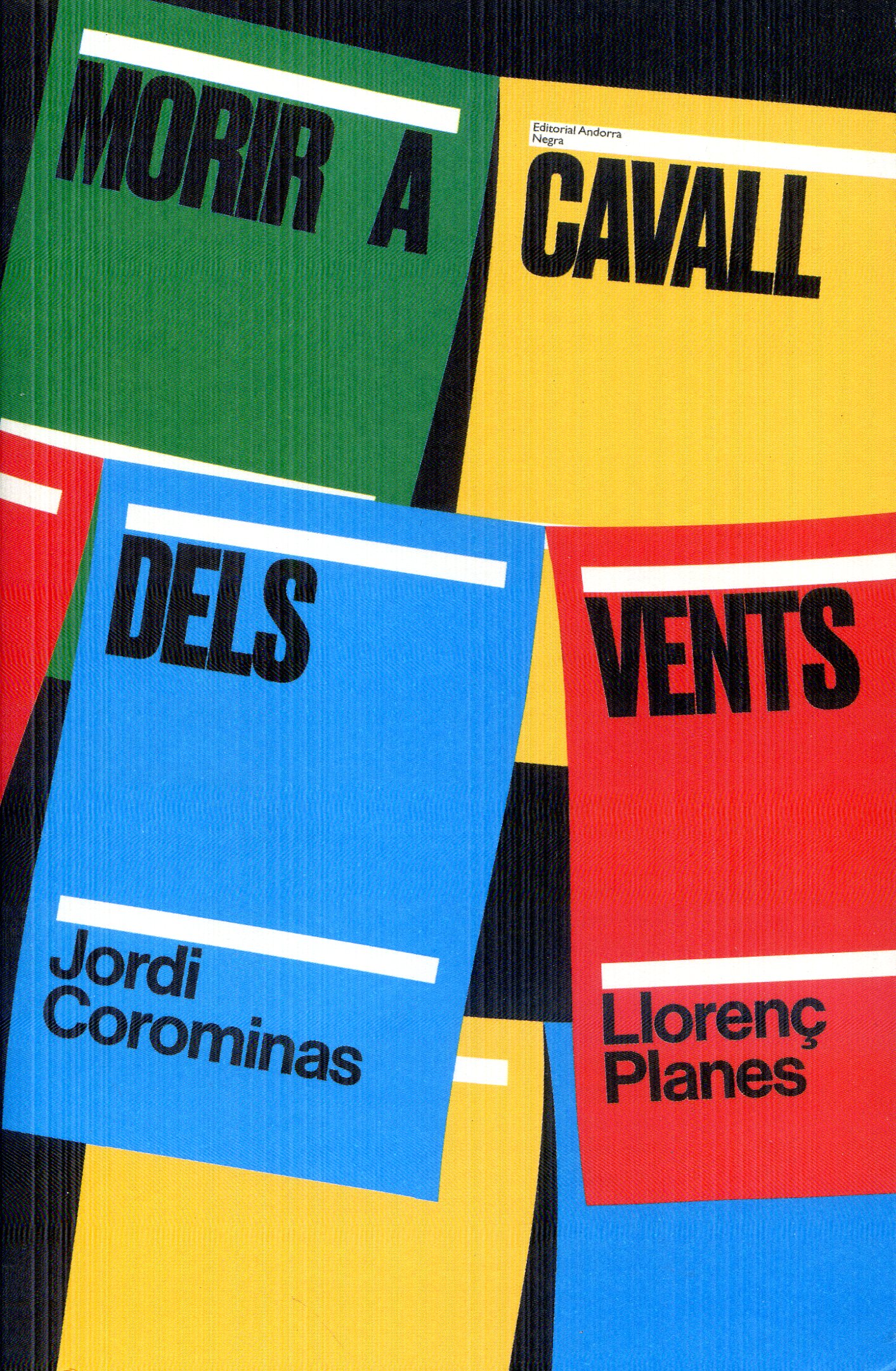 Morir a cavall dels vents - Portada