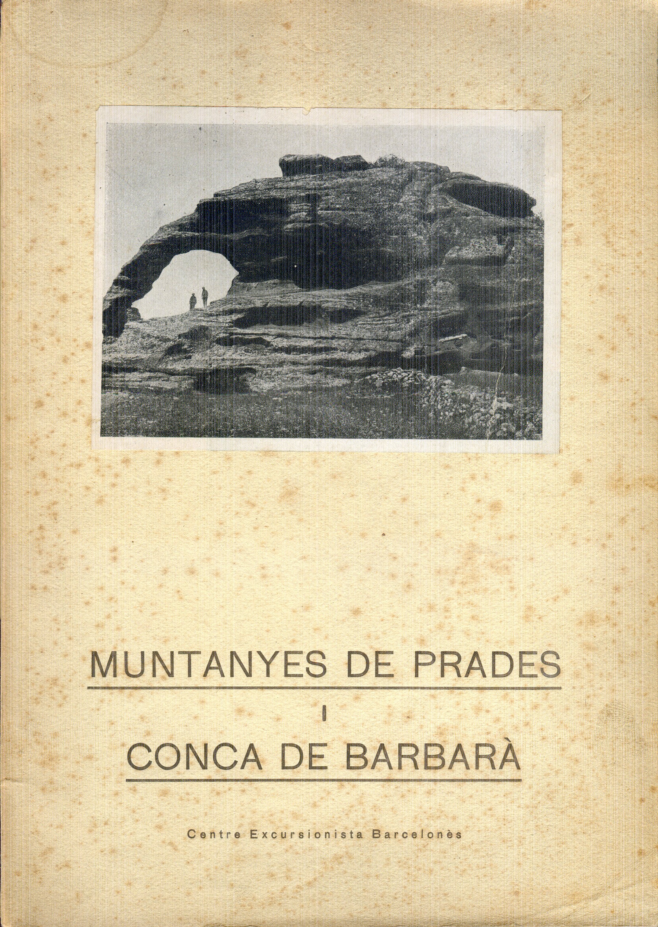 Muntanyes de Prades i Conca de Barbarà - Portada