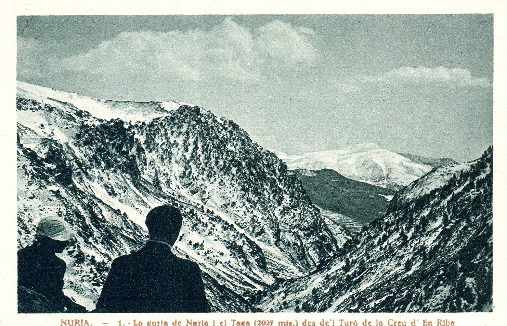 NURIA. - 1. - La gorja de Nuria i el Taga (2027 mts.) des de'l Turó de la Creu d' En Riba - Portada