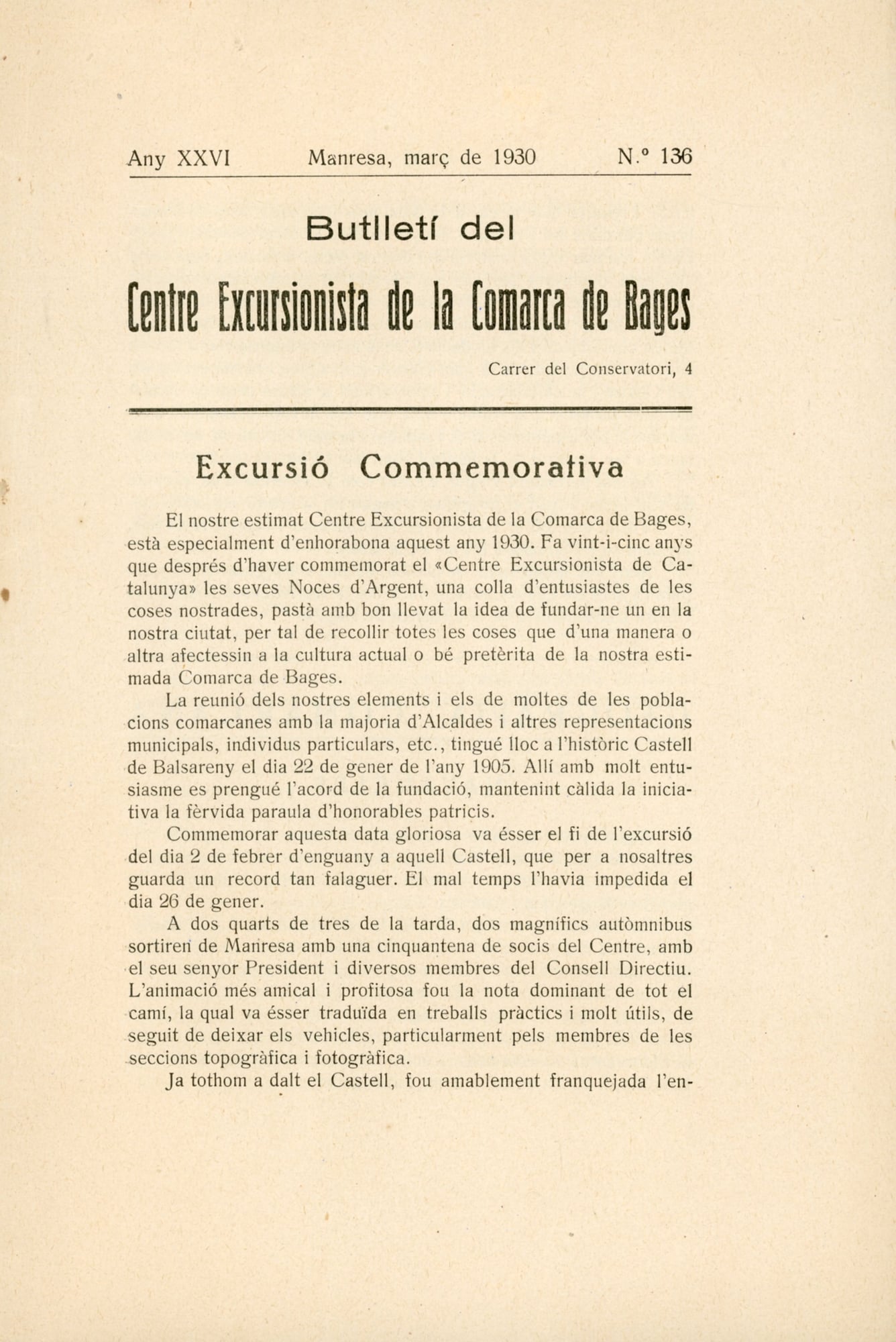 Noces d'Argent del Centre Excursionista de la Comarca de Bages 1905-1930 - Miniatura 2