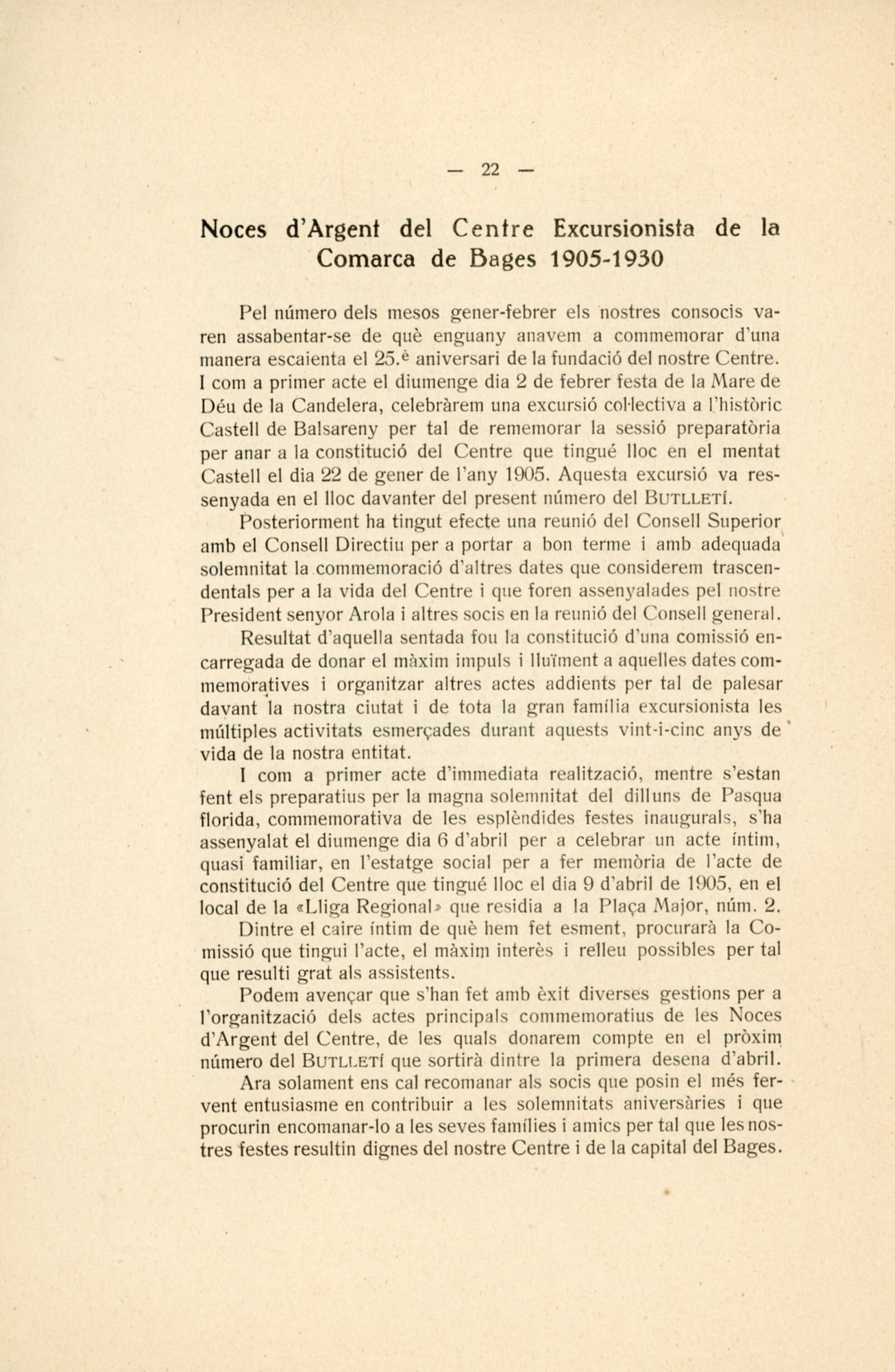 Noces d'Argent del Centre Excursionista de la Comarca de Bages 1905-1930 - Miniatura 3