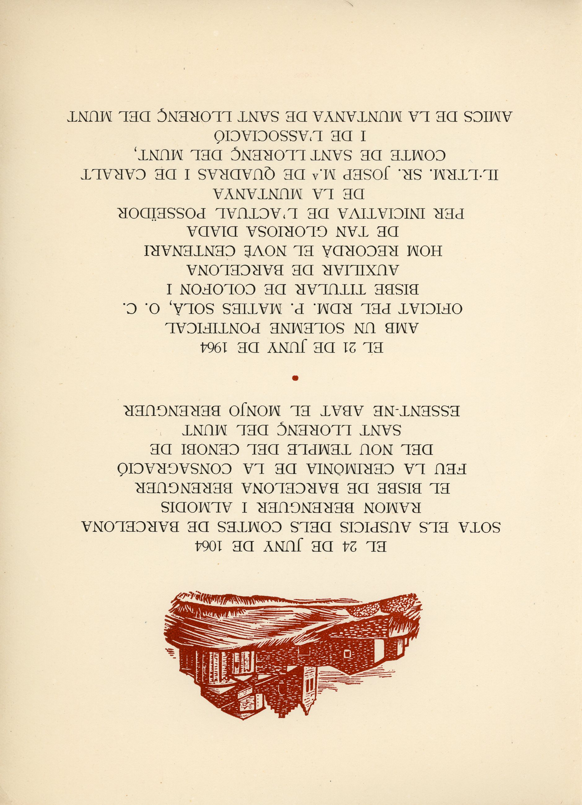 En recordança del novè centenari de la consagració del temple del cenobi benedictí de Sant Llorenç del Munt - Miniatura 2
