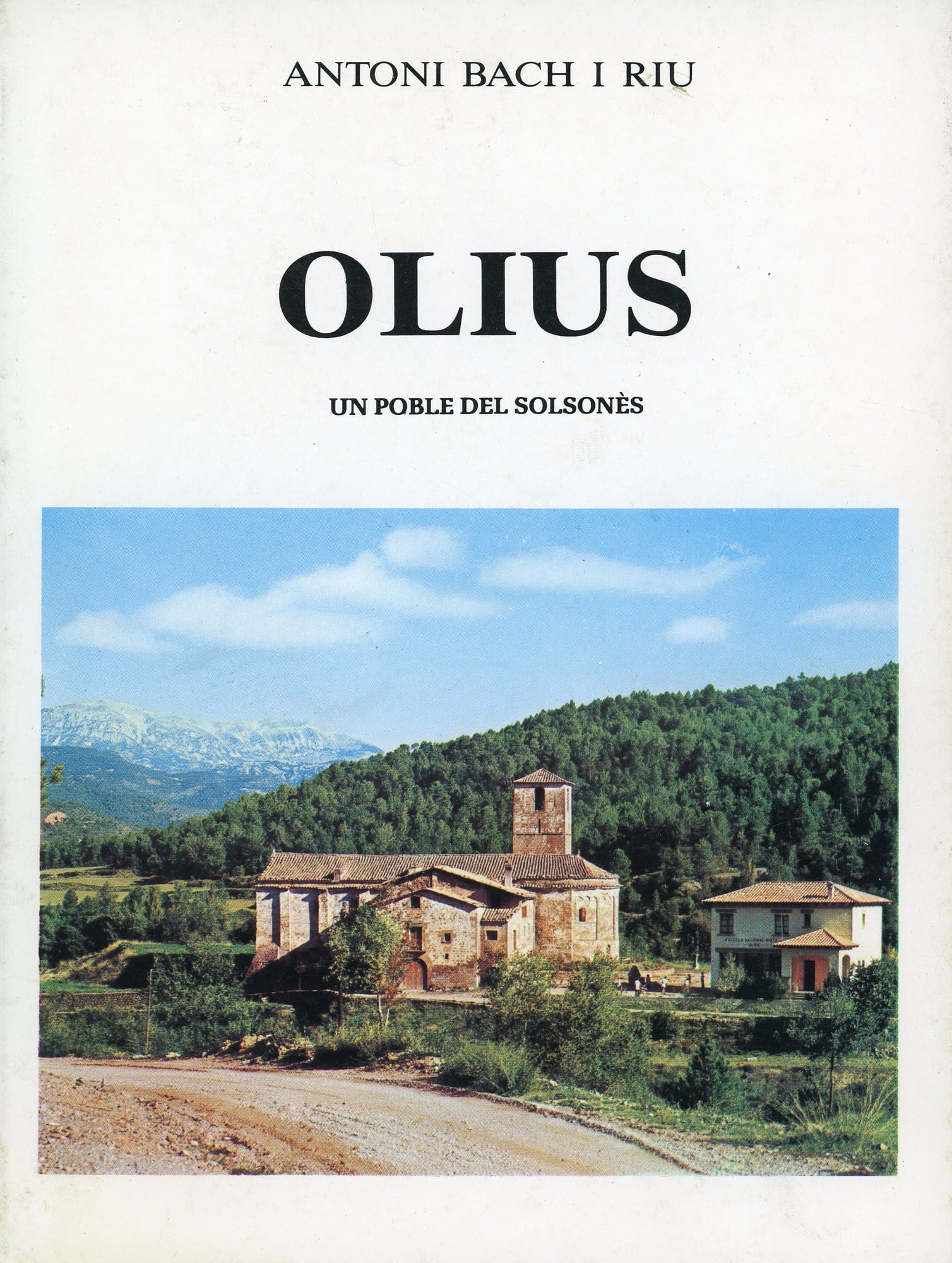 Olius : Un poble del Solsonès - Portada