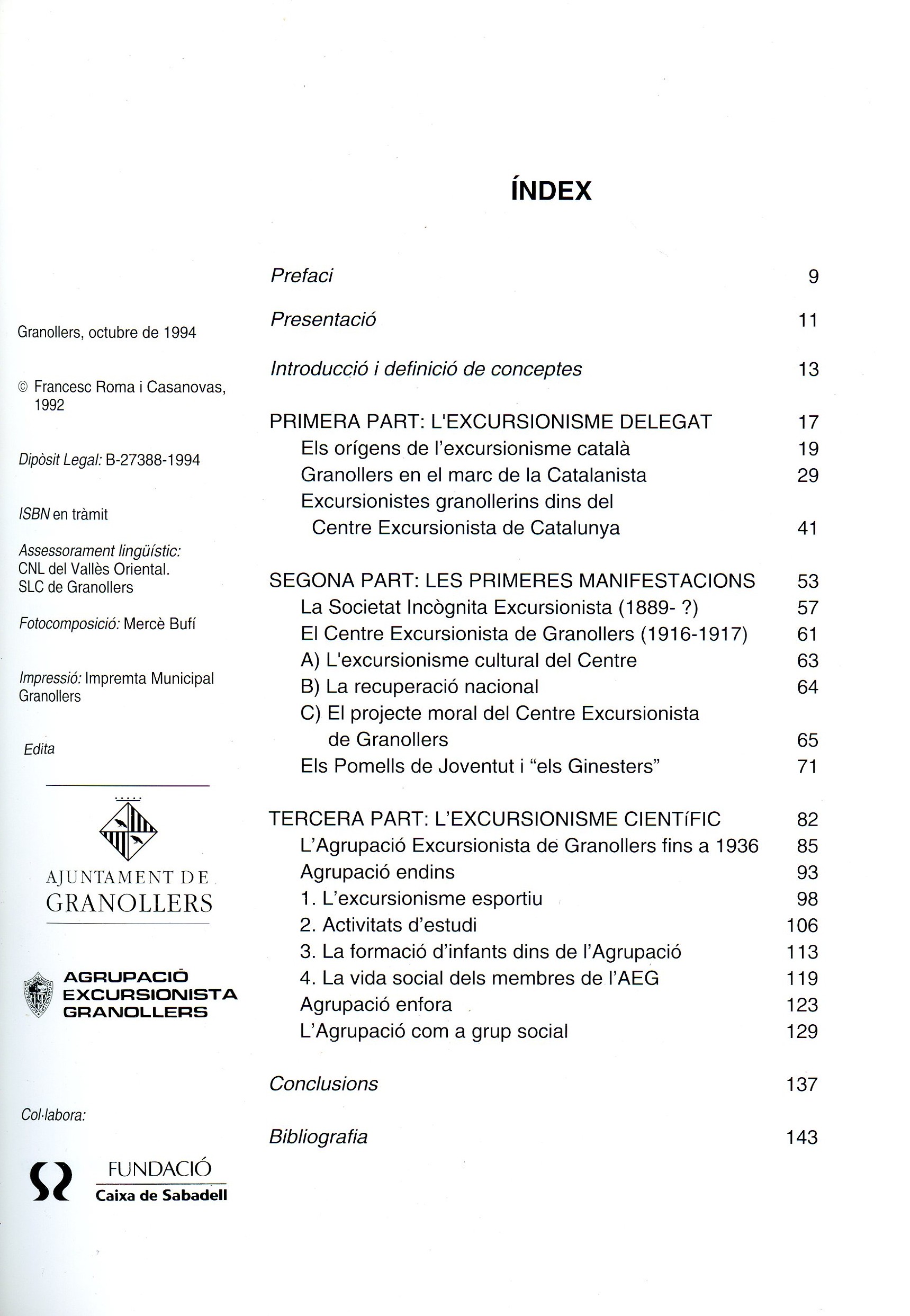 orígens de l'excursionisme a Granollers, Els :  (1877-1936) - Miniatura 2
