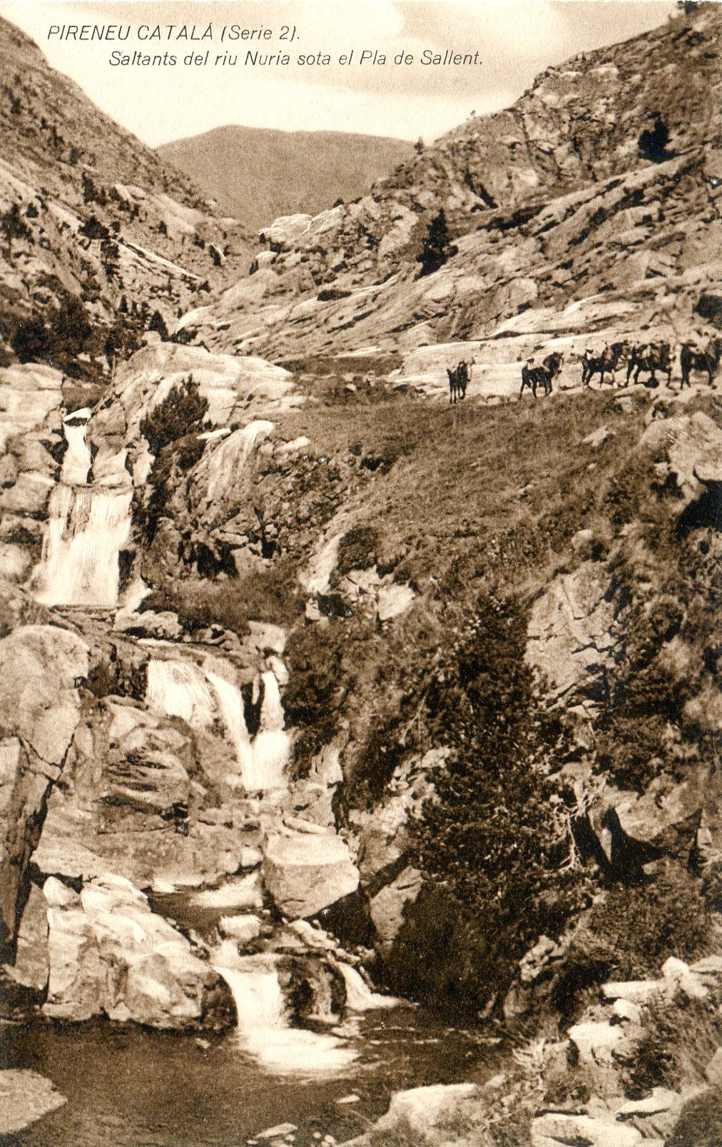 PIRINEU CATALÁ (Serie 2).- Saltants de riu Nuria sota el Pla de Sallent. - Portada