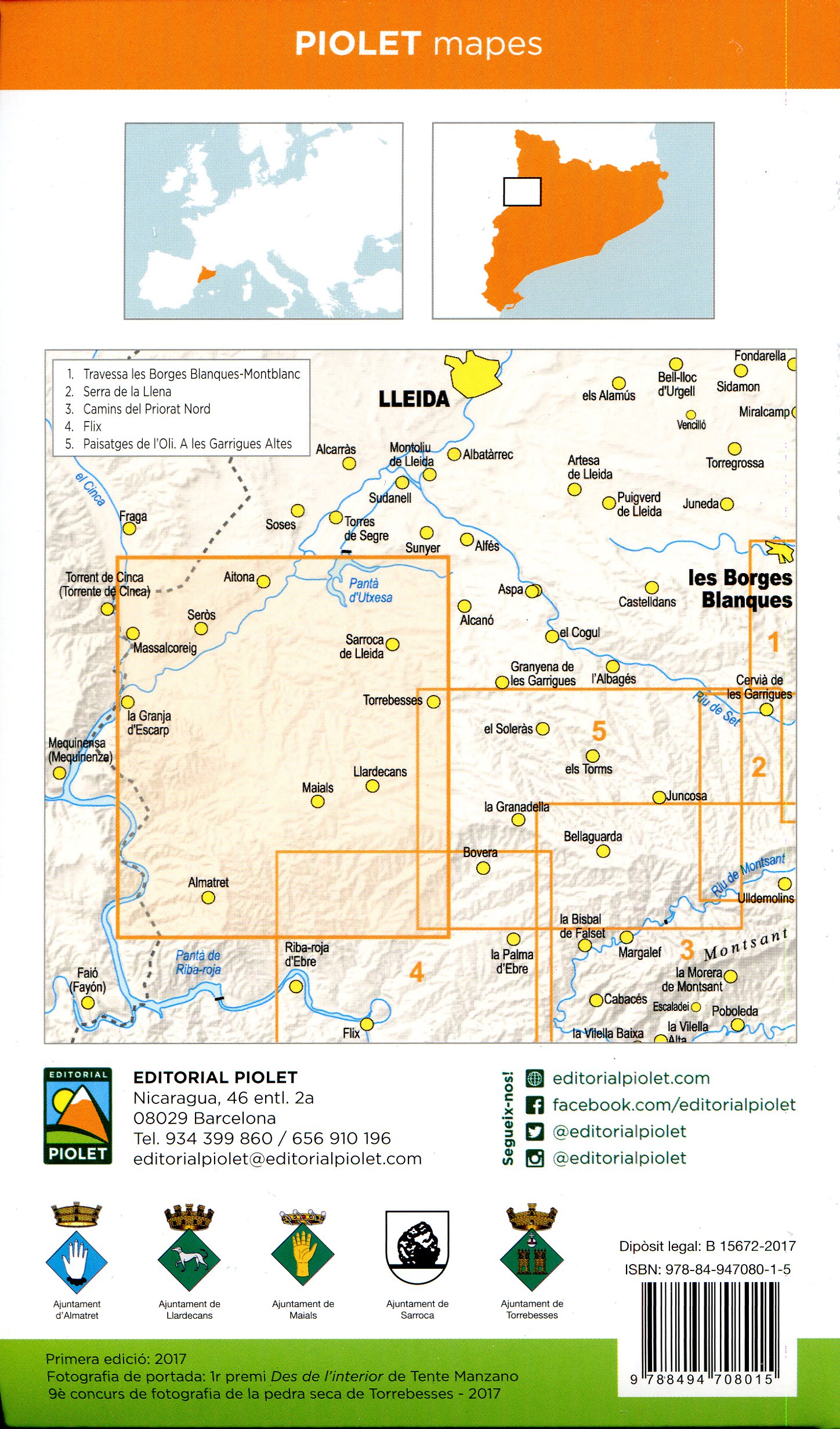 Paisatges de l'oli : Al Segrià Sec : Segrià : Trekking : BTT : Rutes : GR - Miniatura 2