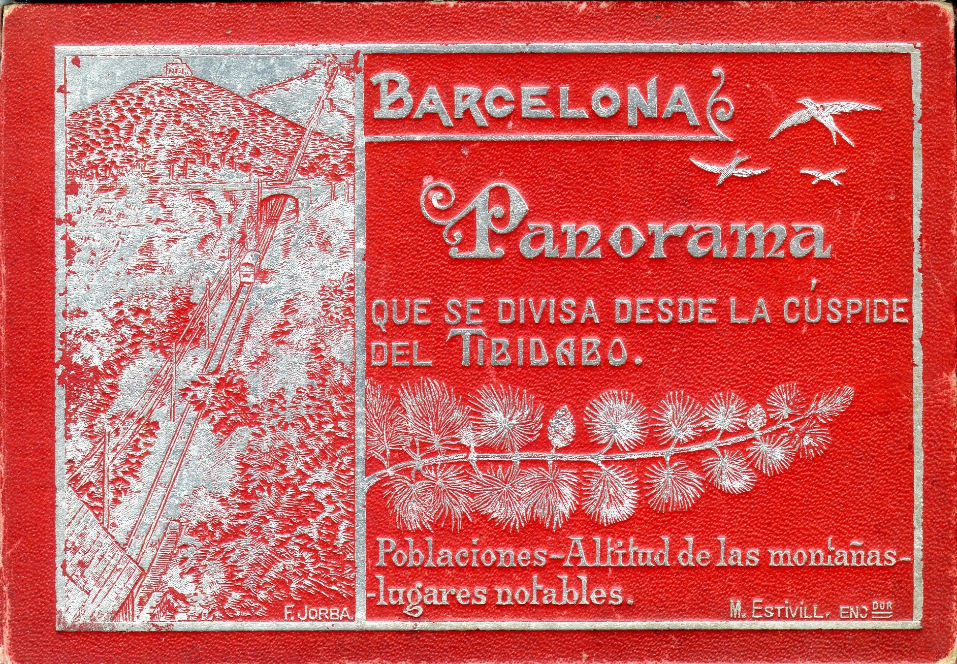 Panorama que se divisa desde la cúspide del Tibidabo : Poblaciones - Altitud de las montañas - Lugares notables - Portada