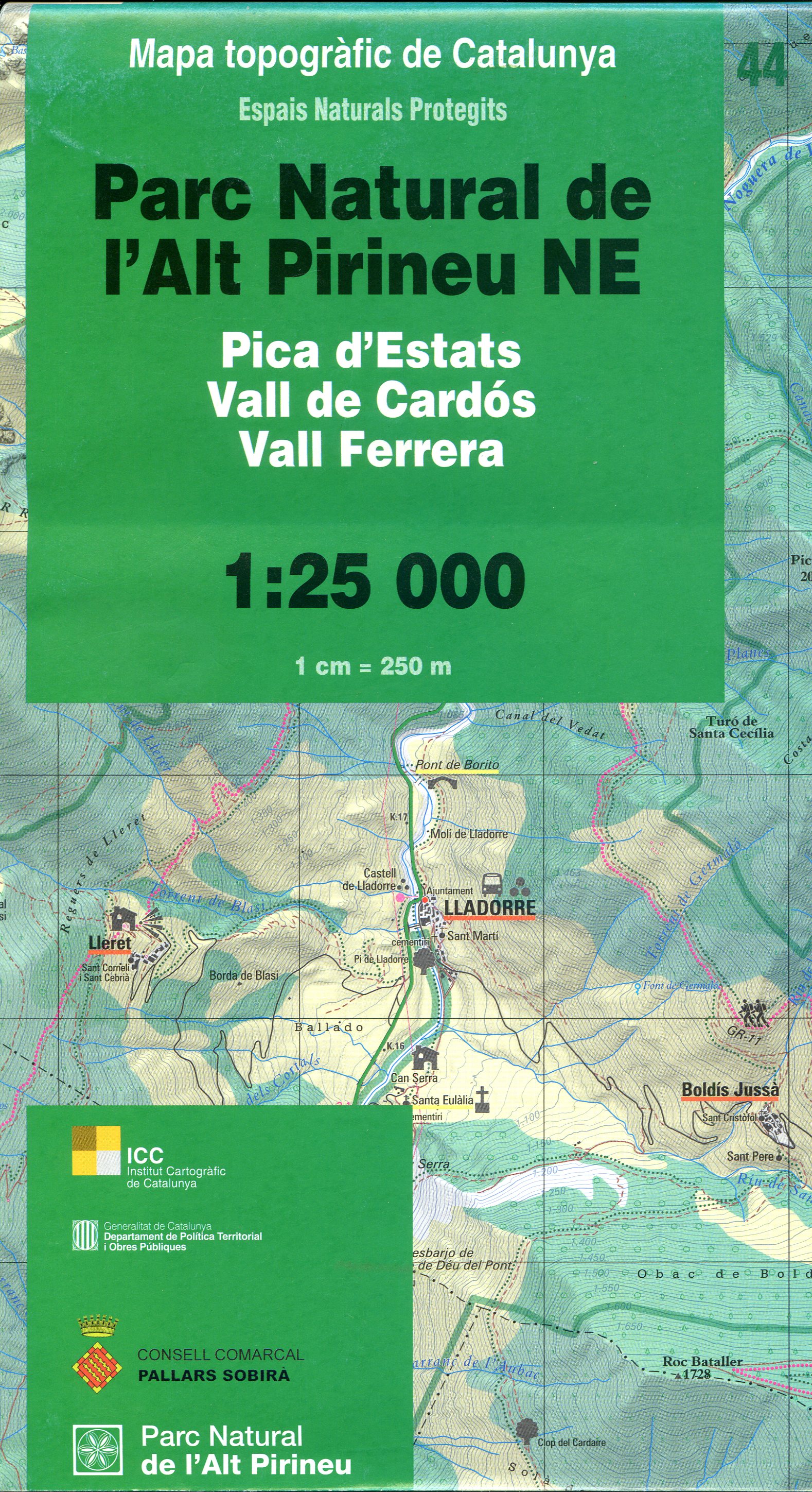 Parc Natural de l'Alt Pirineu NE : Pica d'Estats : Vall de Cardós : Vall Ferrera - Portada