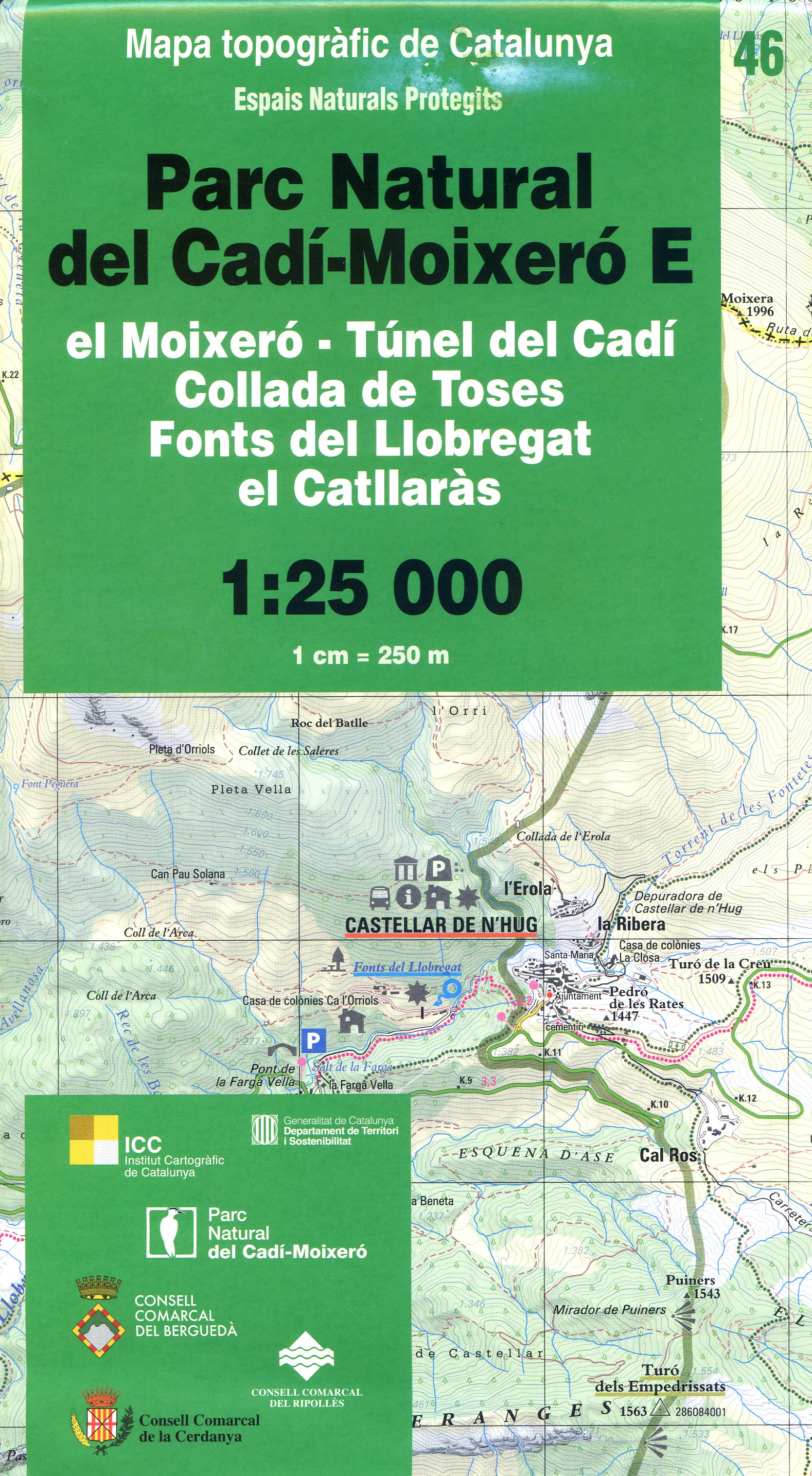 Parc Natural del Cadí-Moixeró E : El Moixeró - Túnel del Cadí : Collada de Toses : Fonts del Llobregat : el Catlleràs - Portada