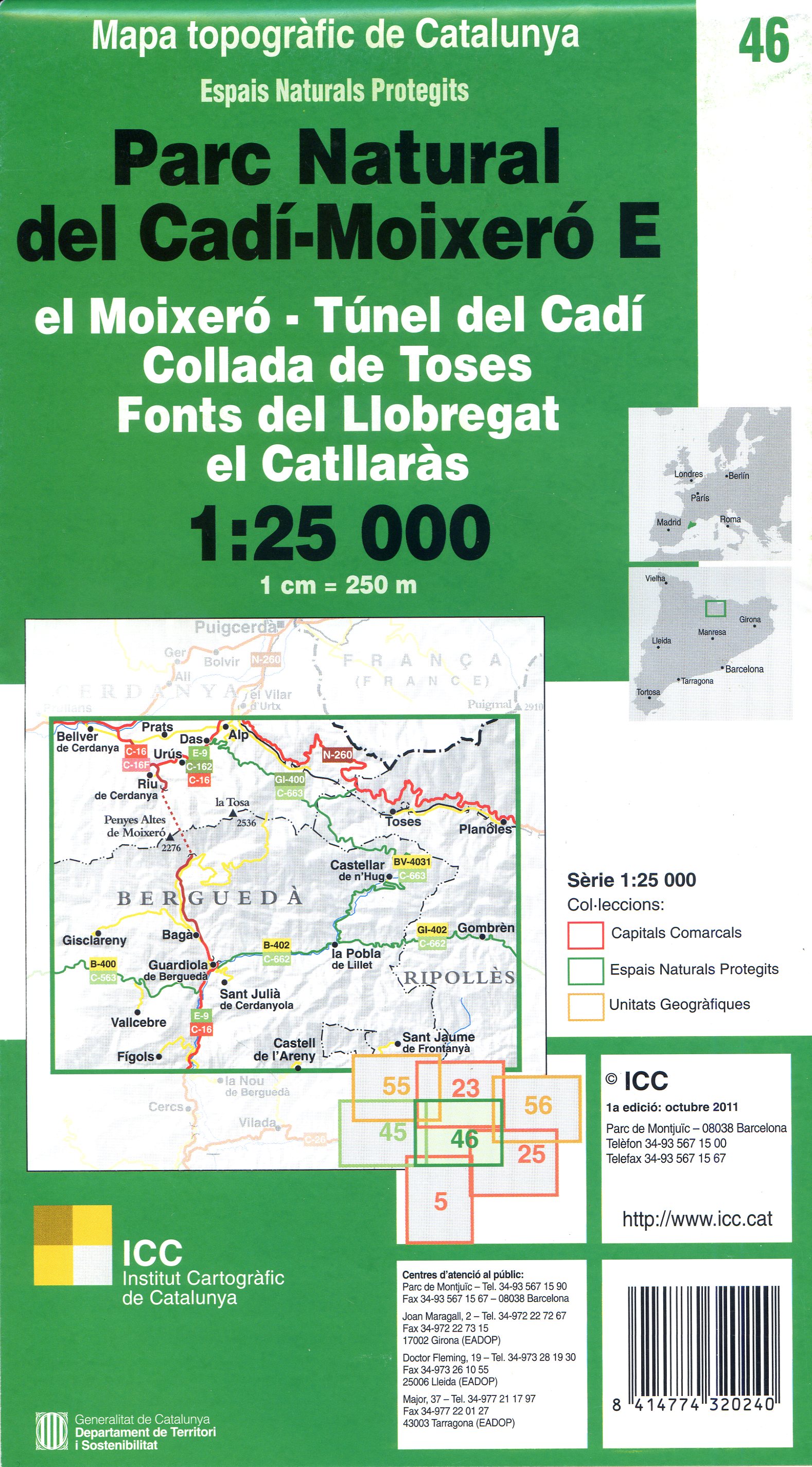 Parc Natural del Cadí-Moixeró E : El Moixeró - Túnel del Cadí : Collada de Toses : Fonts del Llobregat : el Catlleràs - Miniatura 2