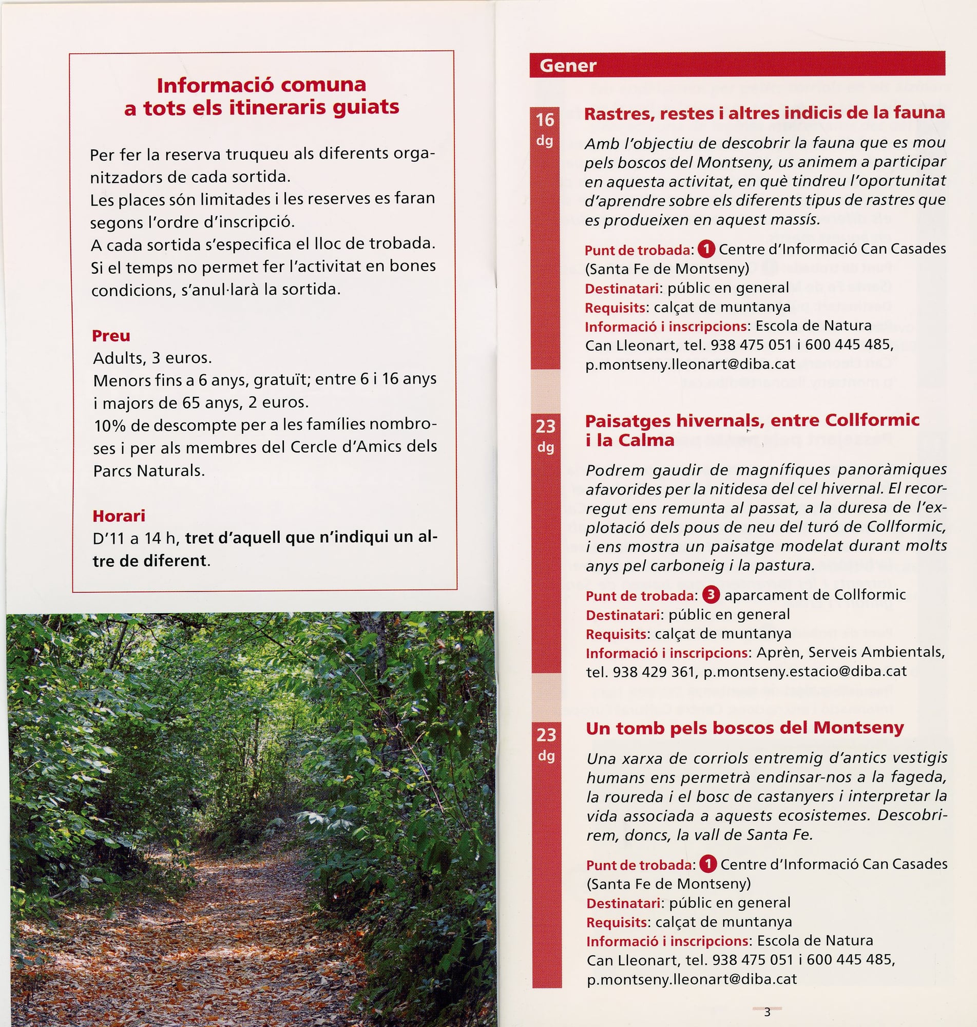 Passejades 2011 : Tots els diumenges de l'any : Itineraris guiats - Miniatura 2