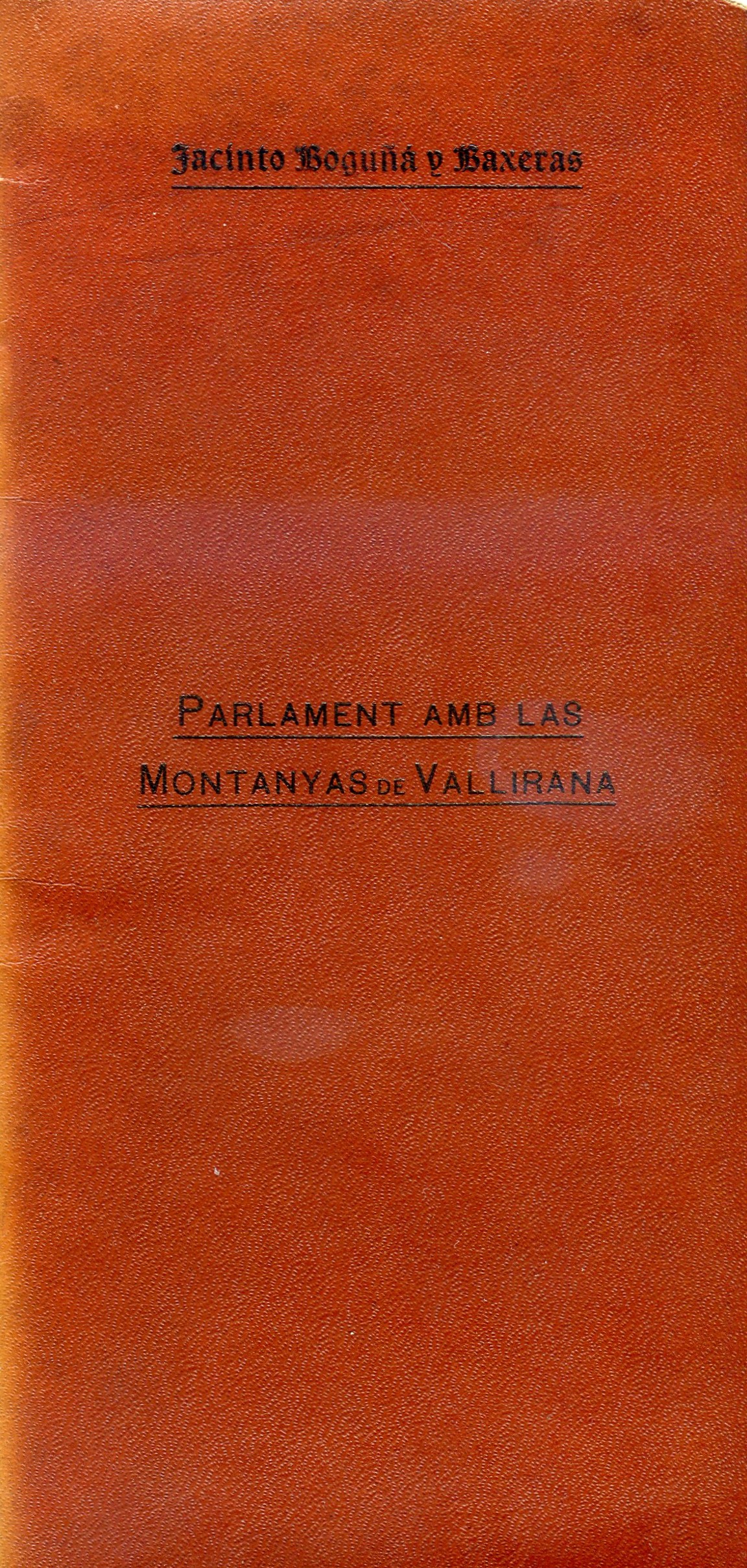 Parlament amb las montanyas de Vallirana - Portada
