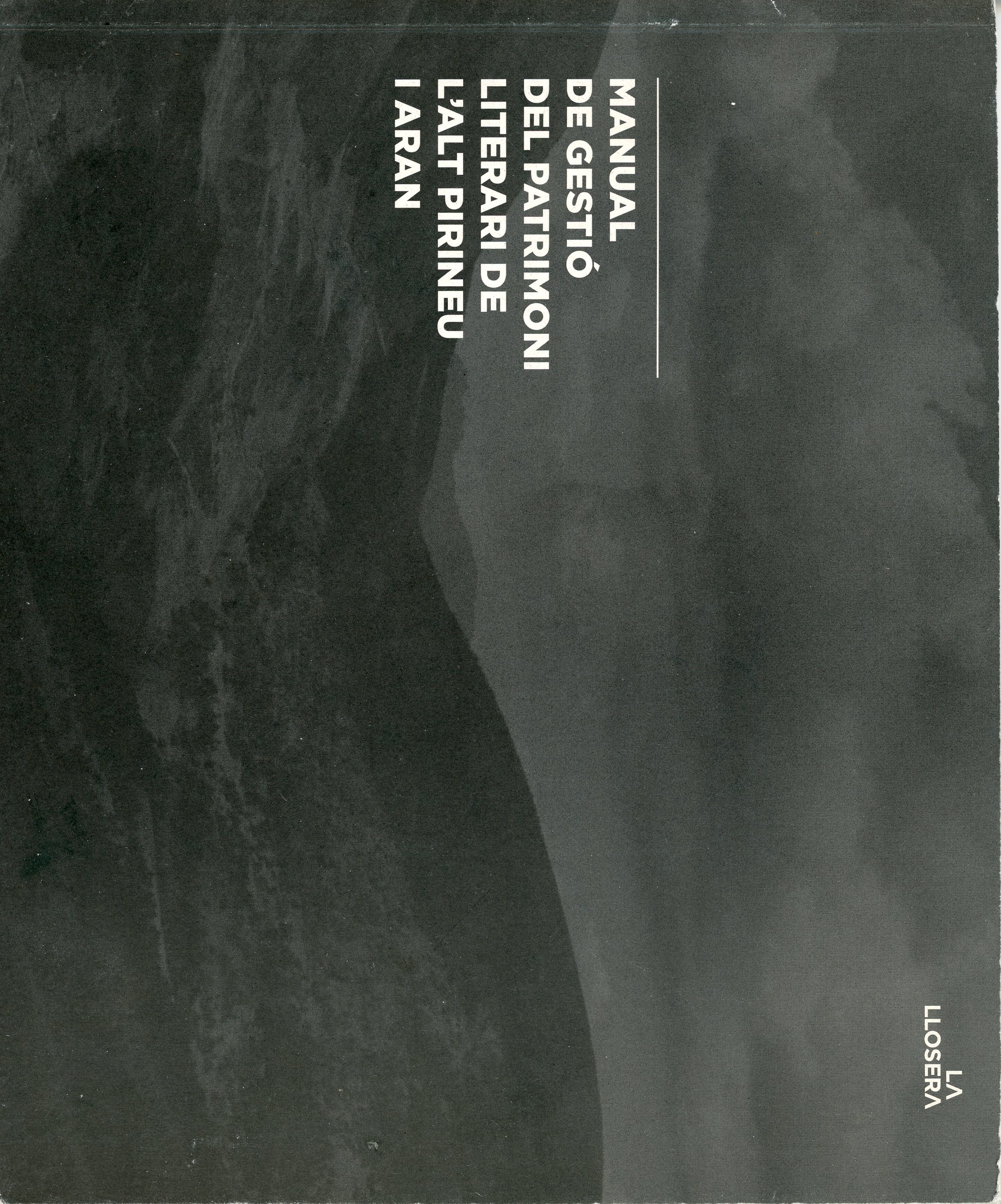 Manual de gestió del patrimoni literari de l'Alt Pirineu i Aran - Portada