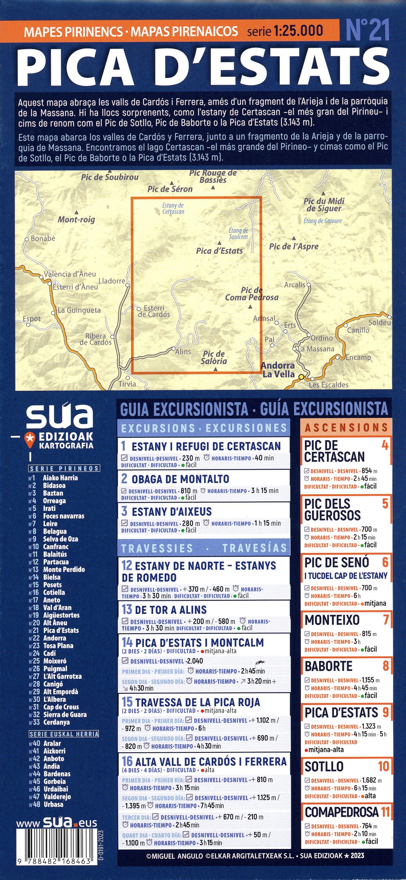 Pica d'Estats : Vallferrera, Monteixo, Certescan, Salòria - Miniatura 2