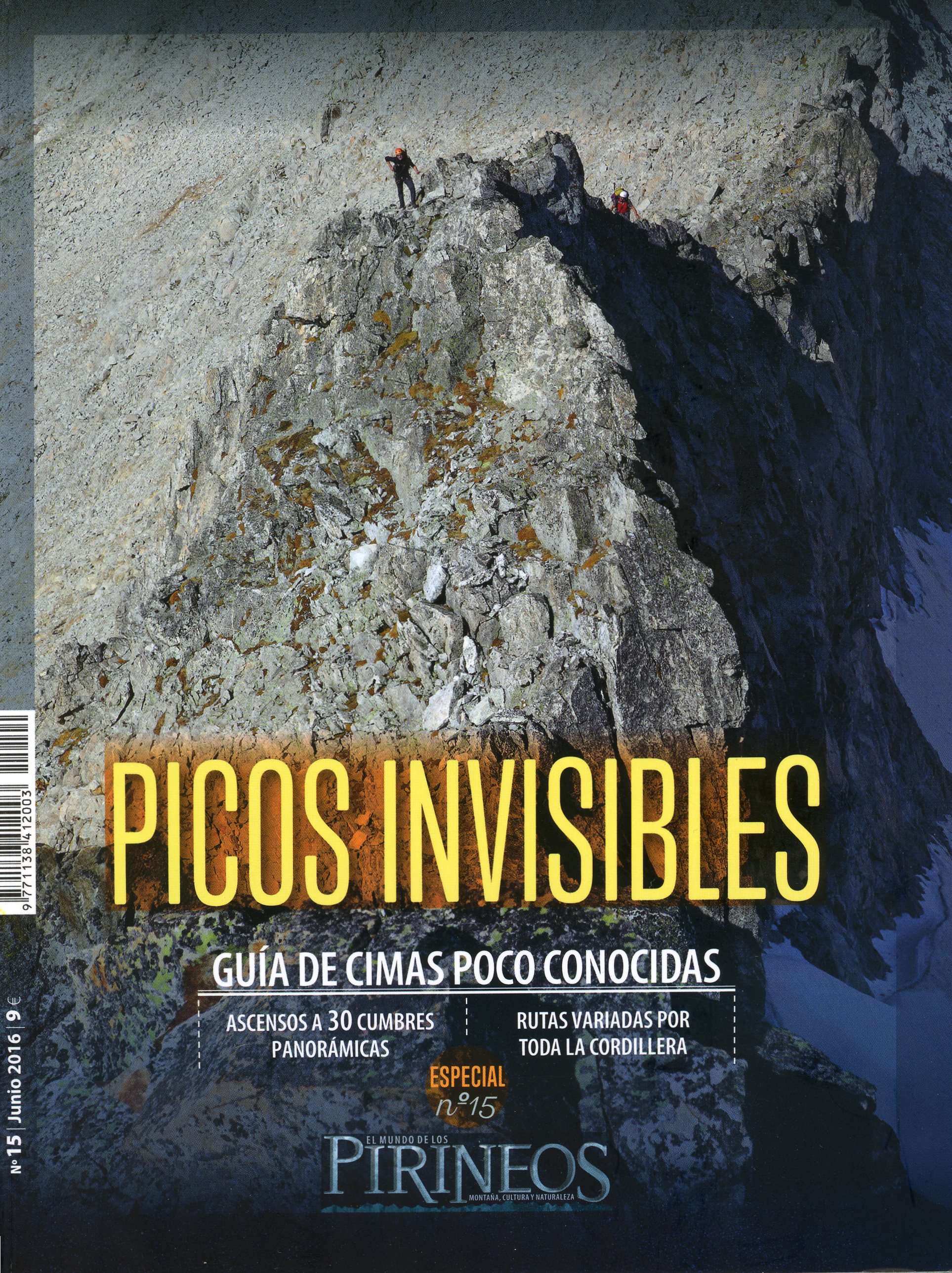 Picos Invisibles : Guía de cimas poco conocidas : Ascensiones a 30 cumbres panorámicas : Rutas variadas por toda la cordillera - Portada
